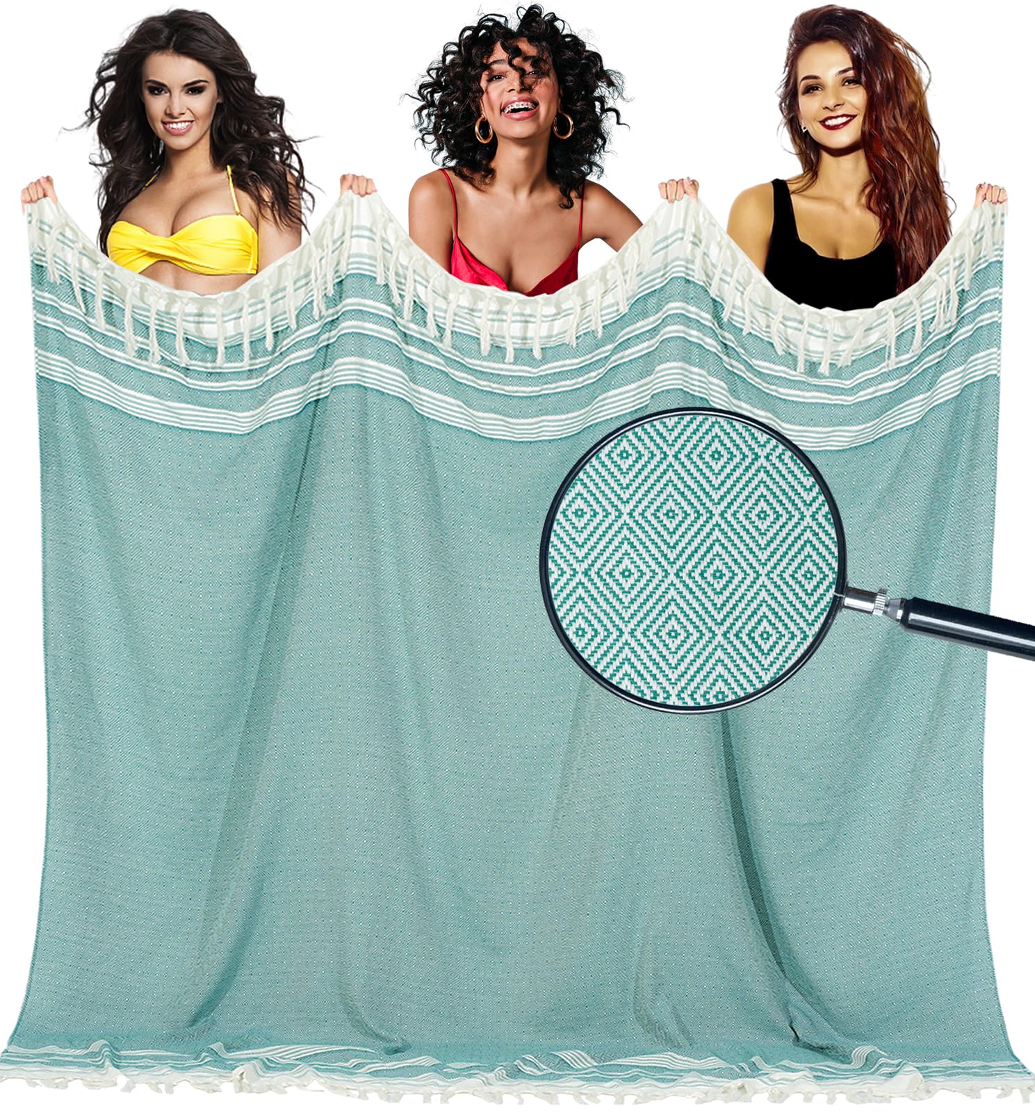 Yongoes Teal Soft Throw Blanket Bedroom Decoration Living Room Accessories Sofa Couch Cover Chair Apartment Essential Home Finds