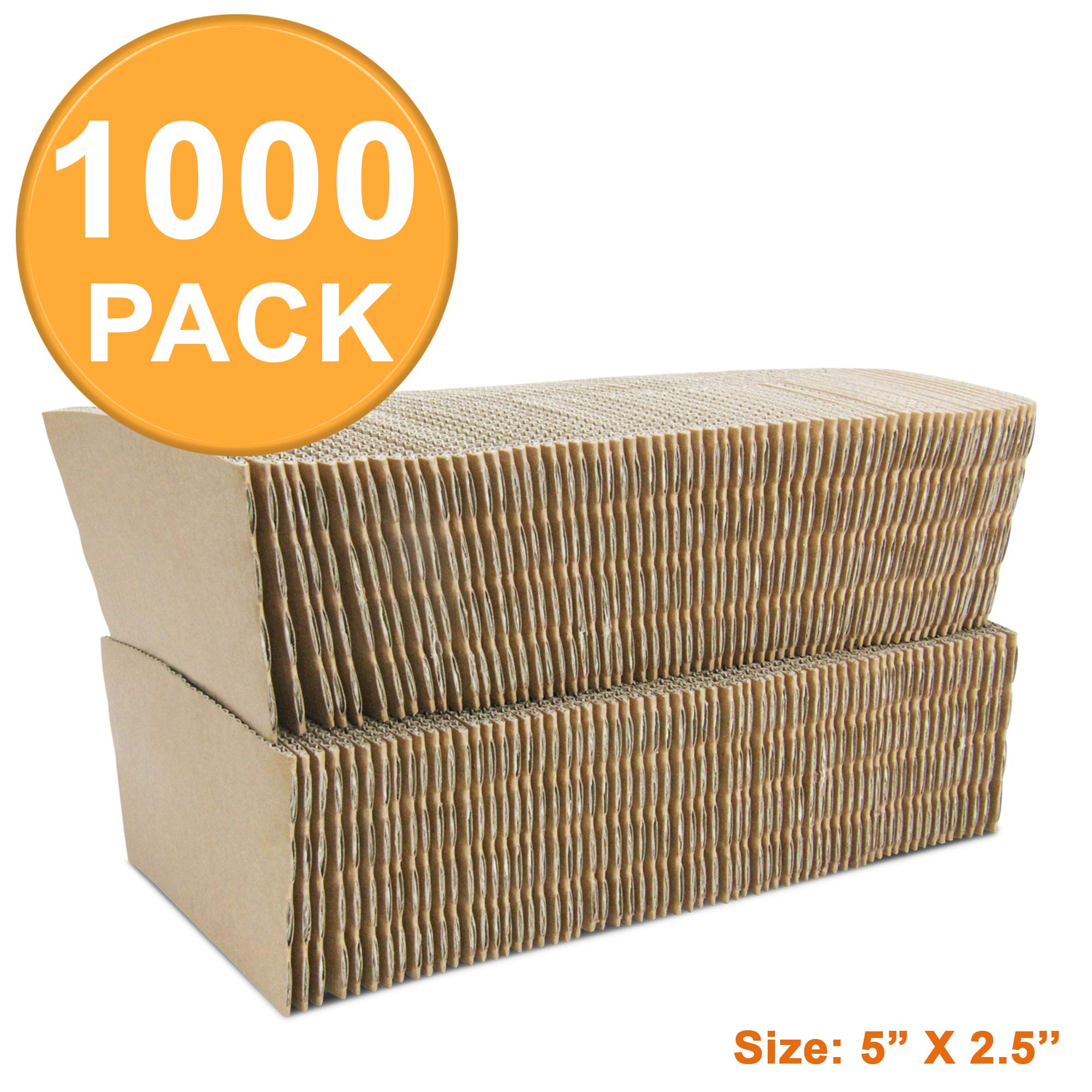 Fmp Brands [1000 Pack] Kraft Coffee Cup Sleeves Disposable For Hot Drinks, Durable Corrugated Cardboard Cup Sleeves For 12-24 Oz