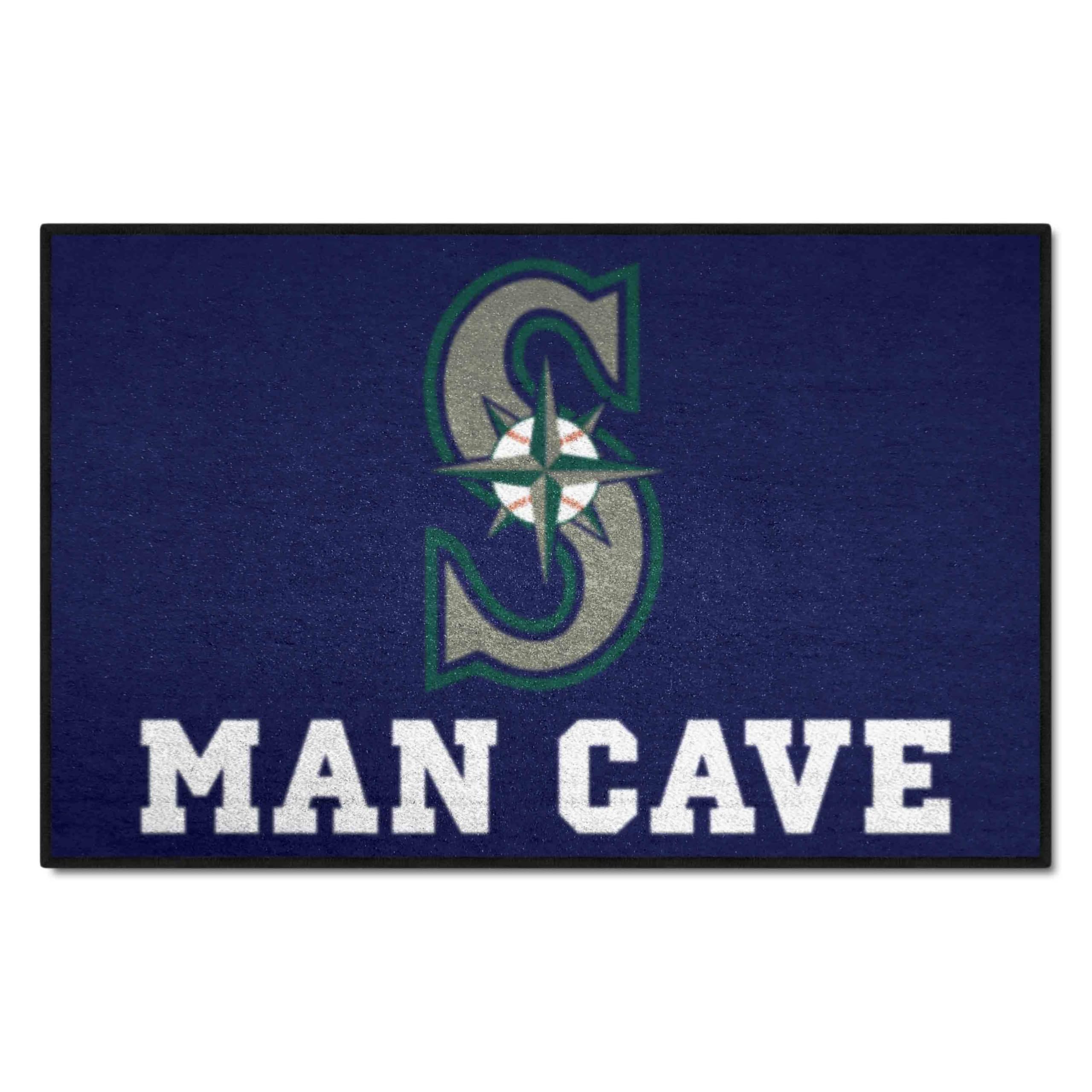 FANMATS MLB - Seattle Mariners Man Cave Starter Rug 19x30