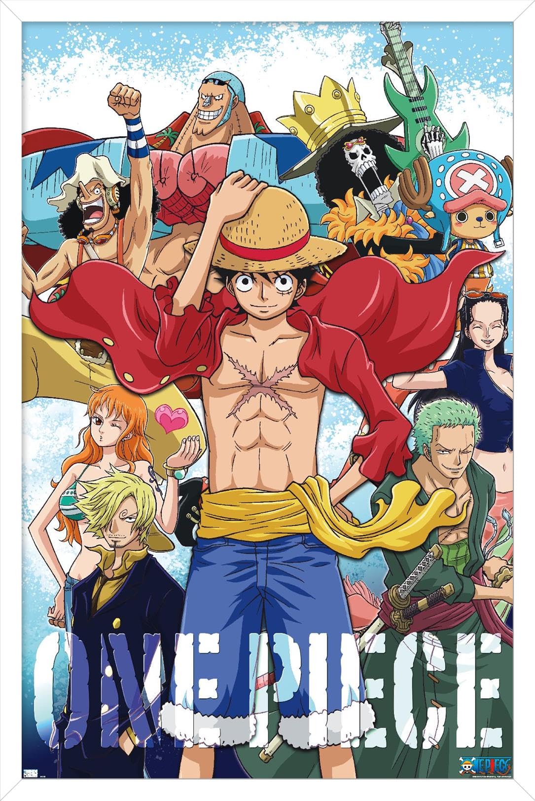 Trends International One Piece - Crew Wall Poster, 34L X 22.4W, White Framed Version