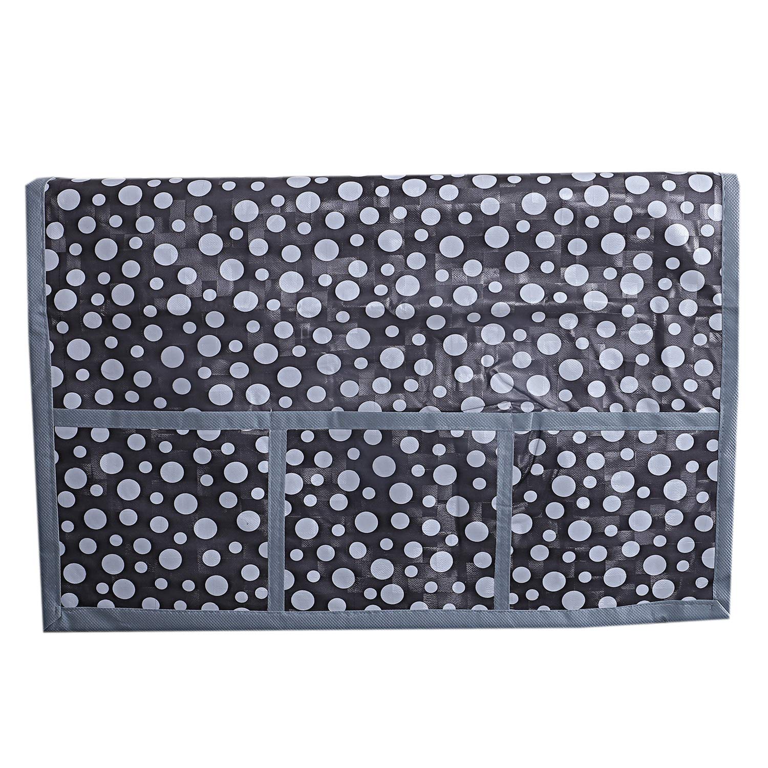 Kuber Industries Polka Dot Pvc Fridge Top Cover - Grey (Ctktc05397)