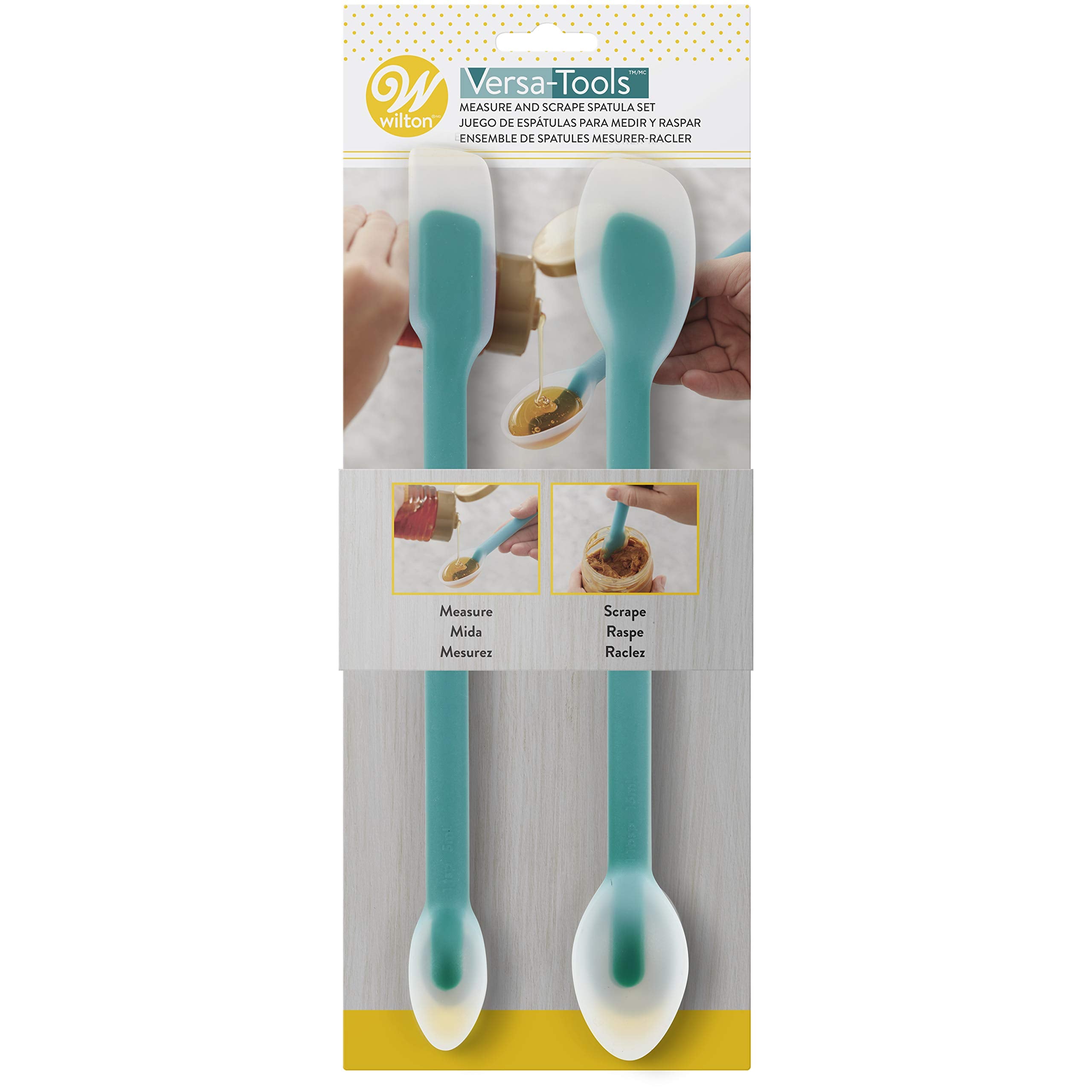 Wilton Versa-Tools Measure And Scrape Spatula Set-2/Pkg, Multi