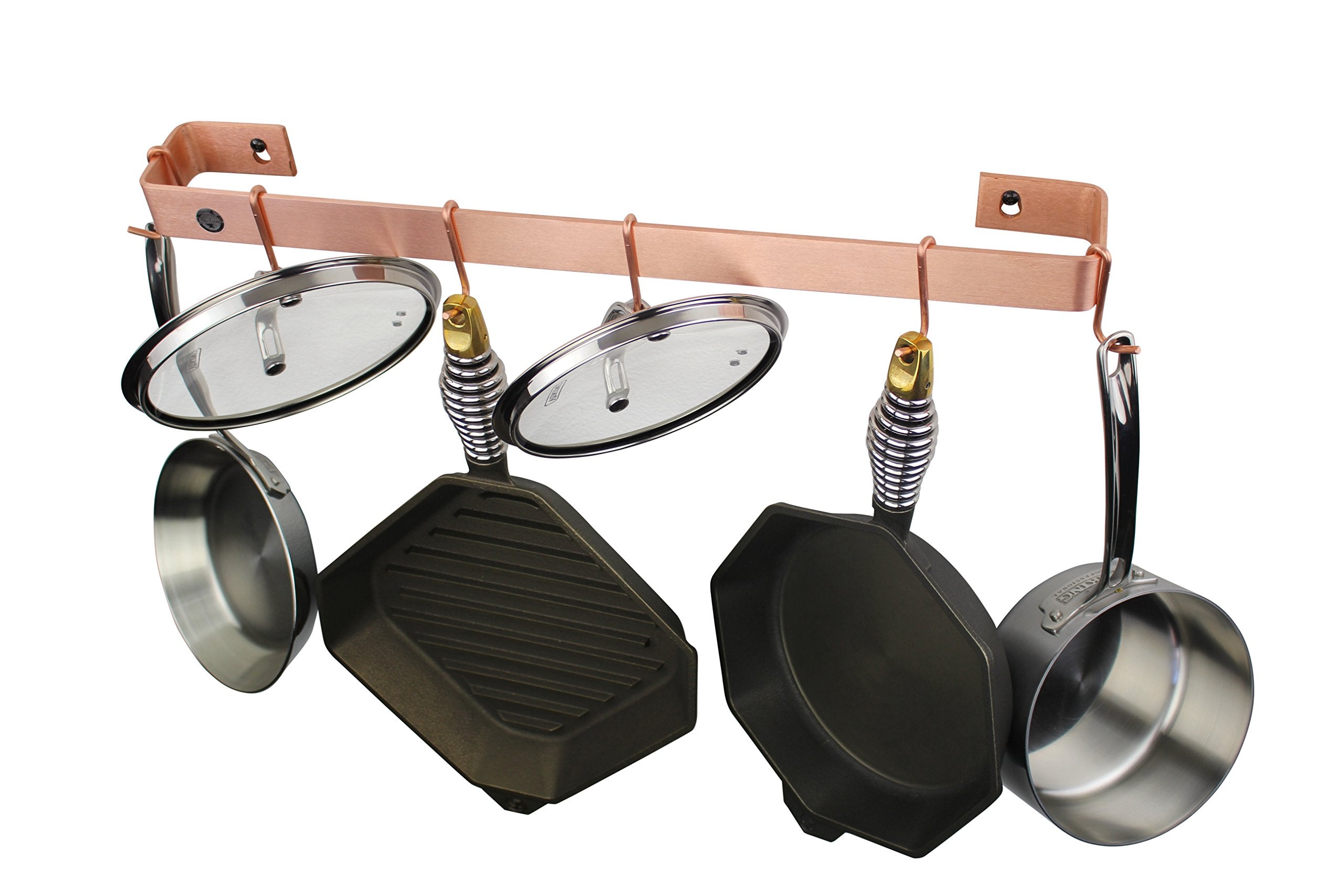 Enclume, Brushed Copper Handcrafted 30'' Utensil Bar Wall Rack (Wr2 Scp)