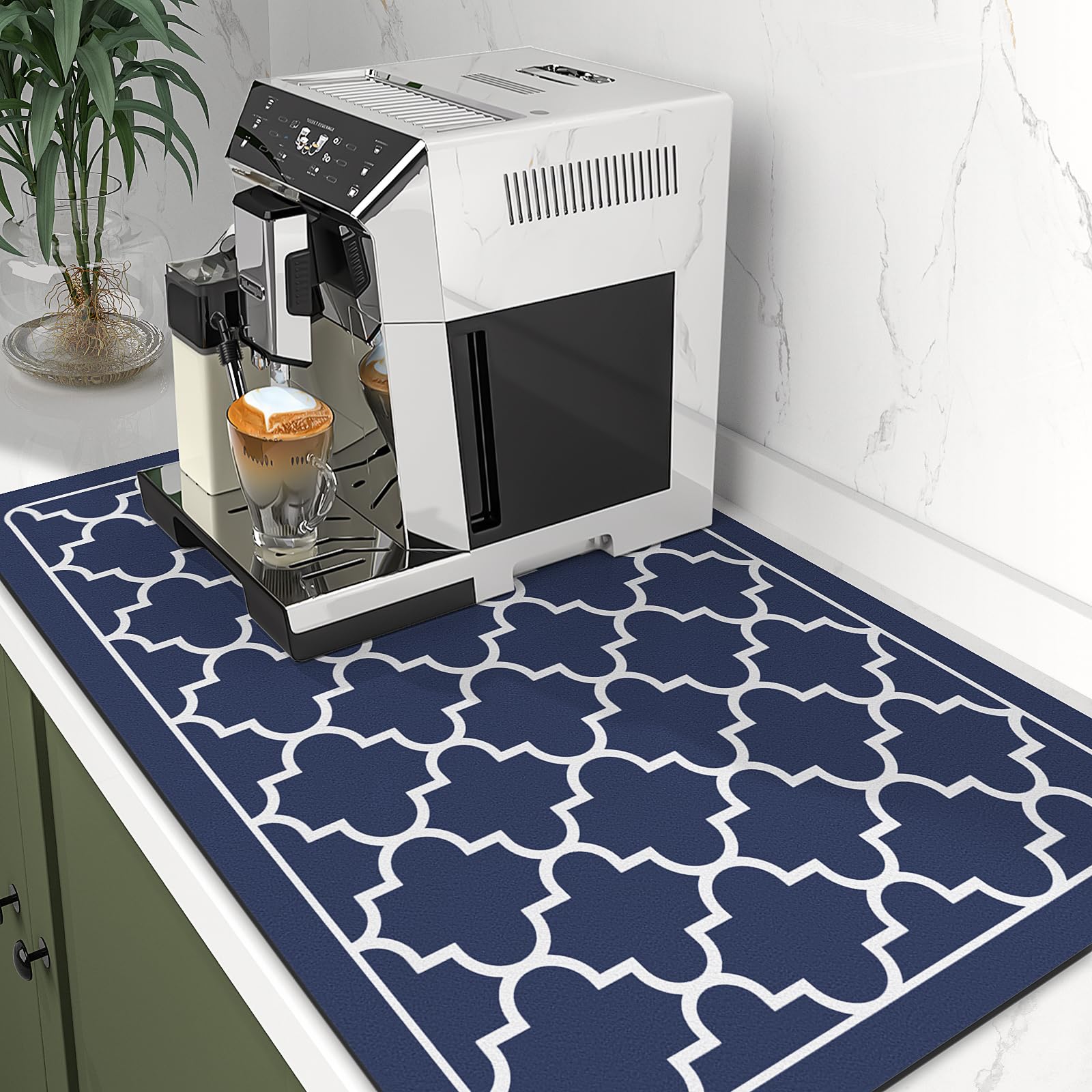 Wiselife Dish Drying Mat Super Absorbent Drying Mat Large Dish Drying Mats For Kitchen Counter Easy Clean Dish Mat Kitchen Dryin