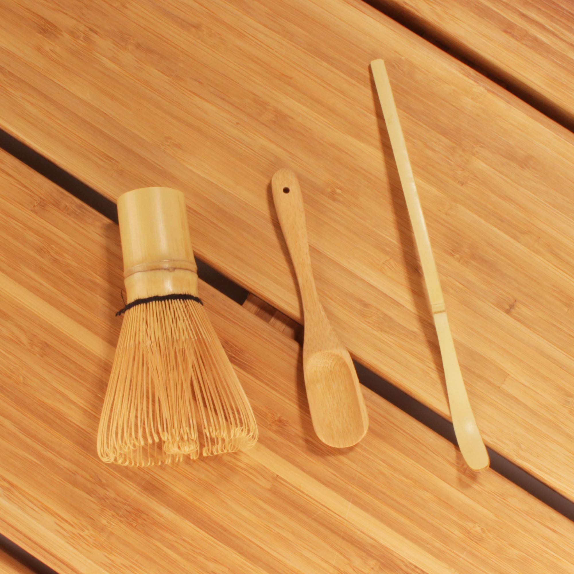 Bamboomn Chashaku Matcha Tea Scoop Spoon Organic Bamboo Ceremonial Tea Utensil - Natural - 3 Pieces