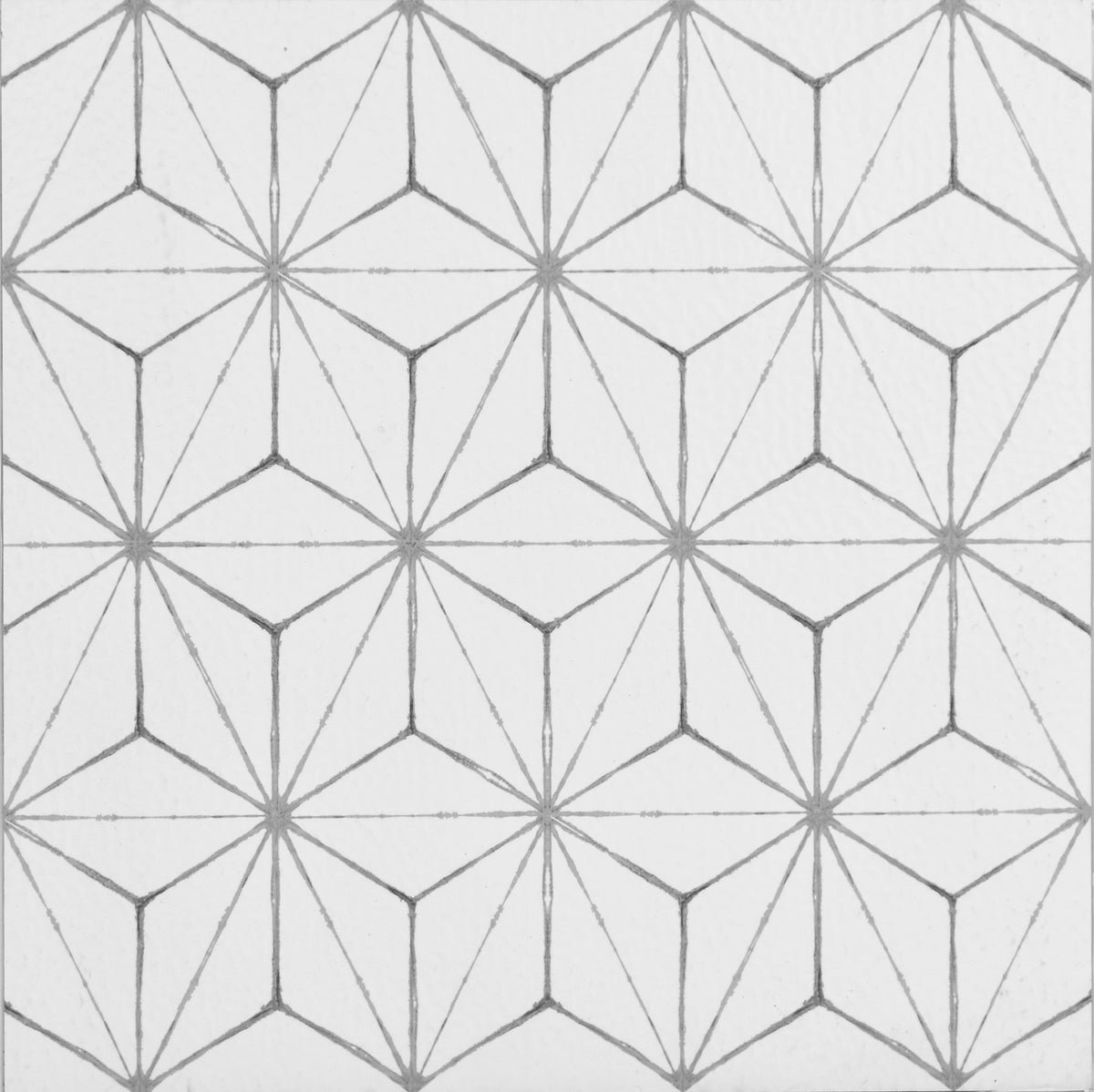 Floorpops Fp2481 Kikko Peel Stick Floor Tiles, White & Off-White