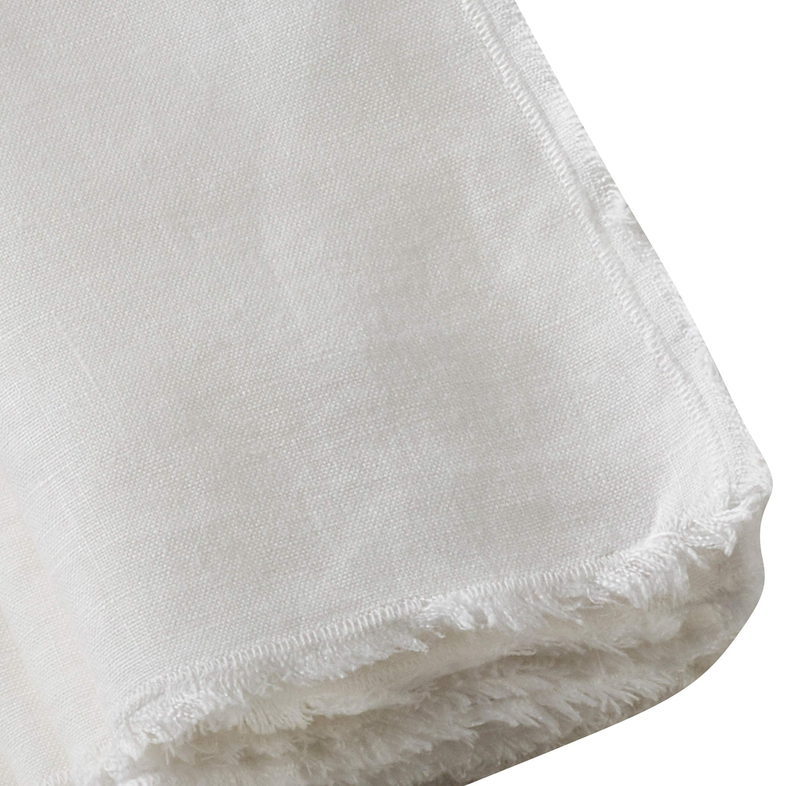 Saro Lifestyle Fringe Linen Table Napkin (Set Of 4)