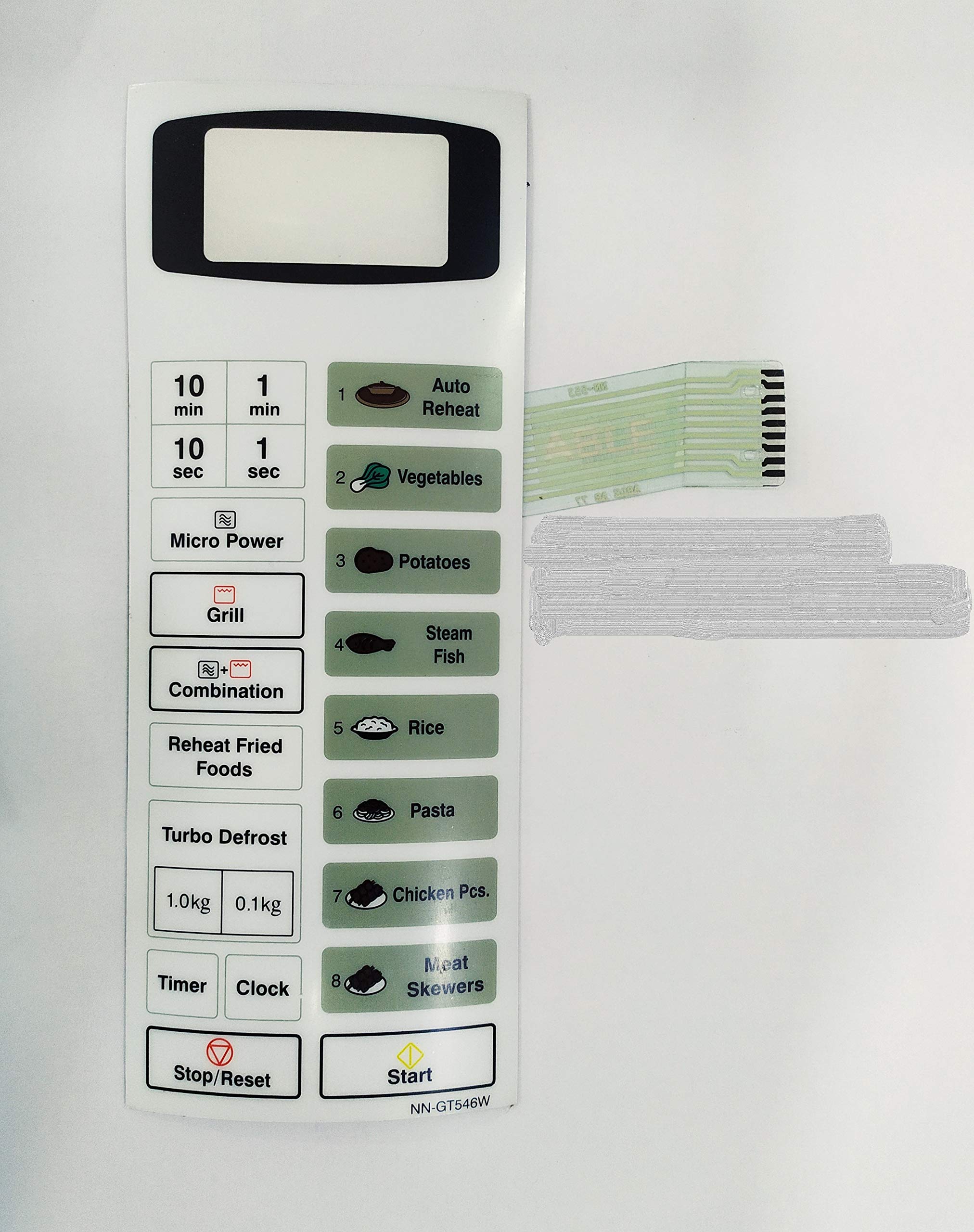 Able NnGt546W Microwave Oven Membrane Keypad