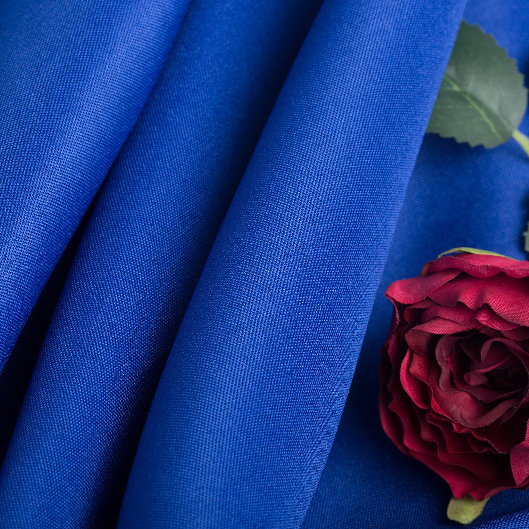 Ascoza 2Pack 108 Inch Royal Blue Round Tablecloth In Washable Polyester Fabric For Wedding/Banquet/Restaurant/Parties