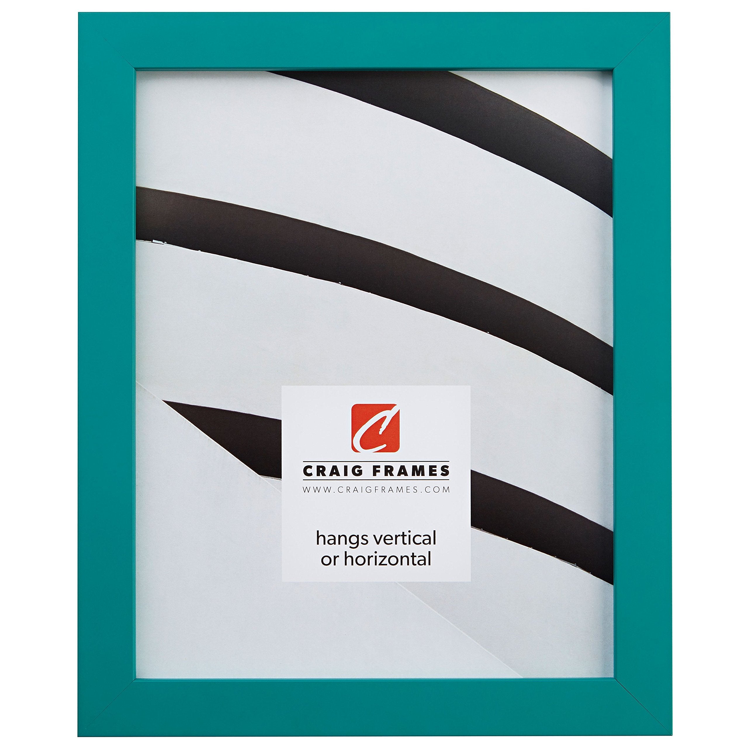 Craig Frames Confetti, Modern Teal Blue Picture Frame, 8 x 10 Inch
