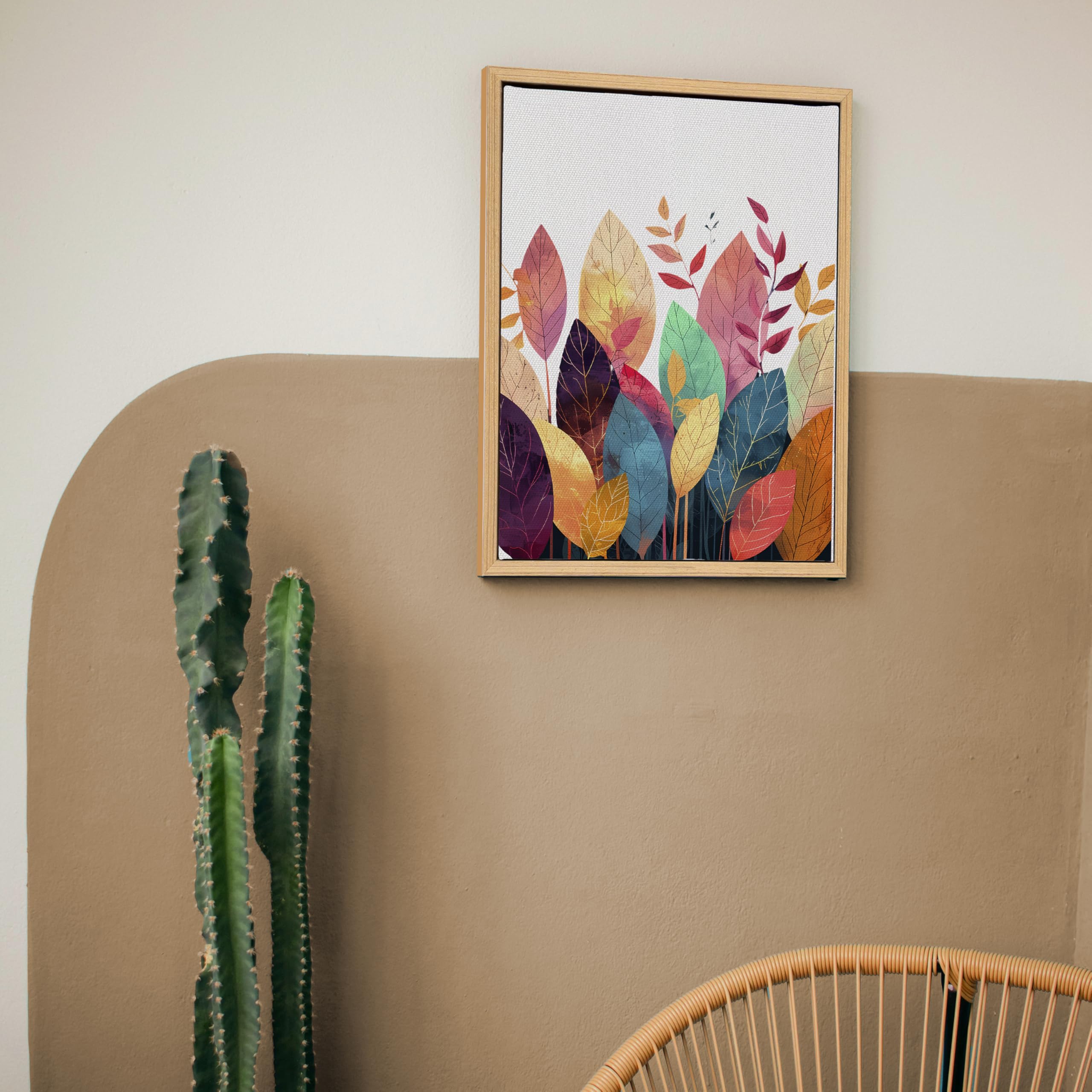 Yiviven Floater Frame For Canvas Painting Assembled, 7/8'' Deep Canvas Floater Frame, Floater Frames, Canvas Floating Frame, Flo