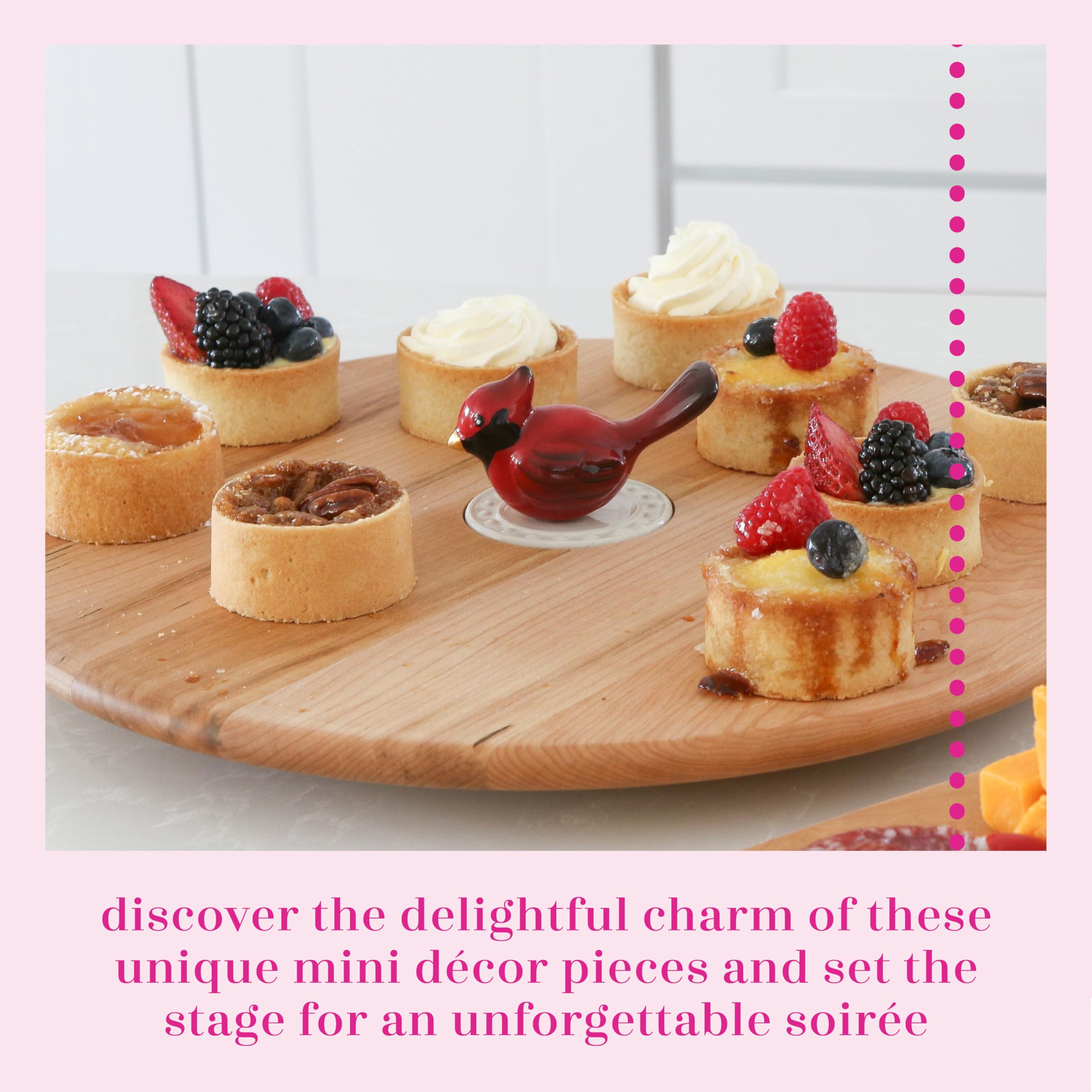 Nora Fleming Winter Songbird (Cardinal) - Hand-Painted Ceramic Christmas Decor - Winter Minis For The Home And Office