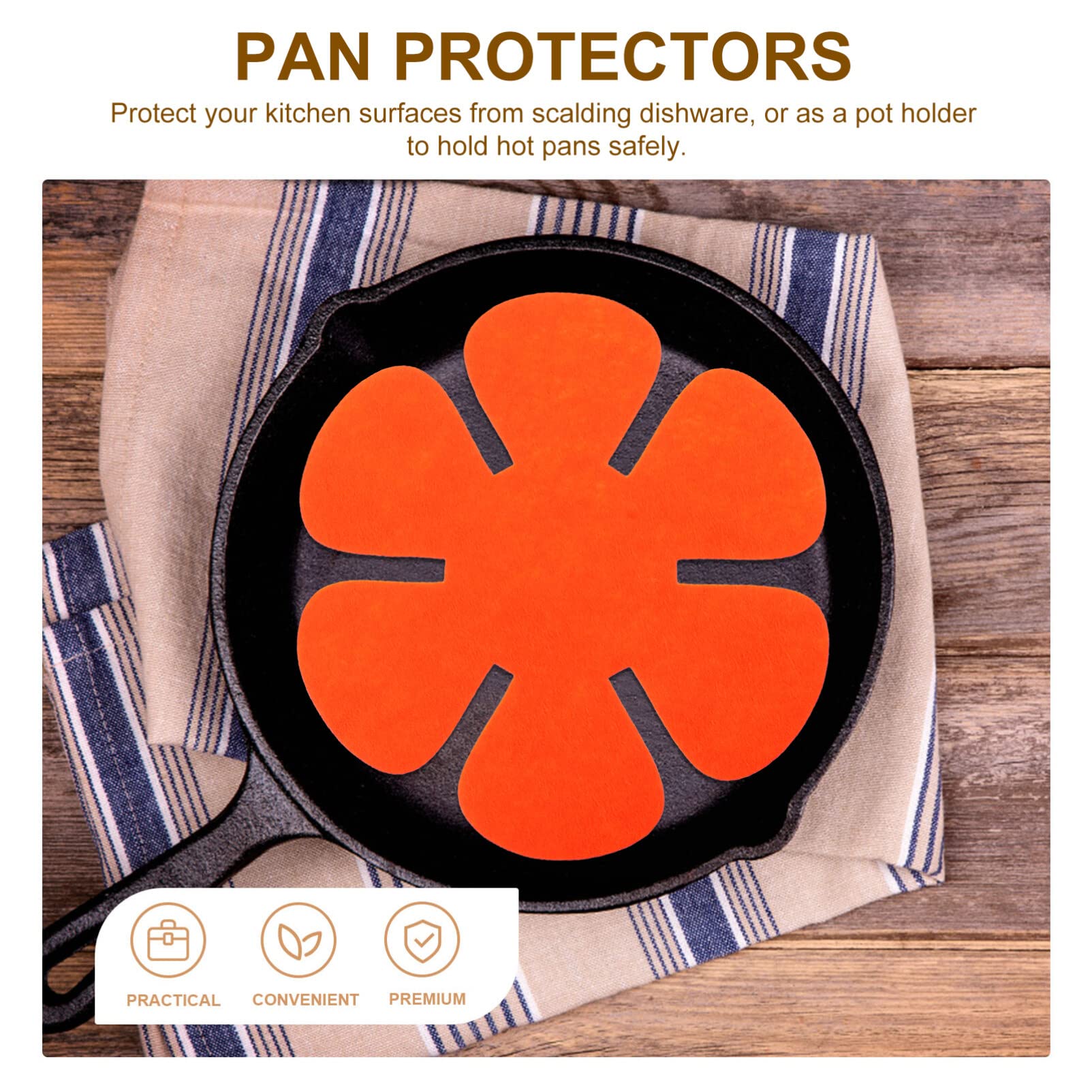 Pan Protectors For Stacking Pot And Pan Protectors 12Pcs Cookware Dividers Protector Pot And Pan Separator Hot Pot Holder Fabric
