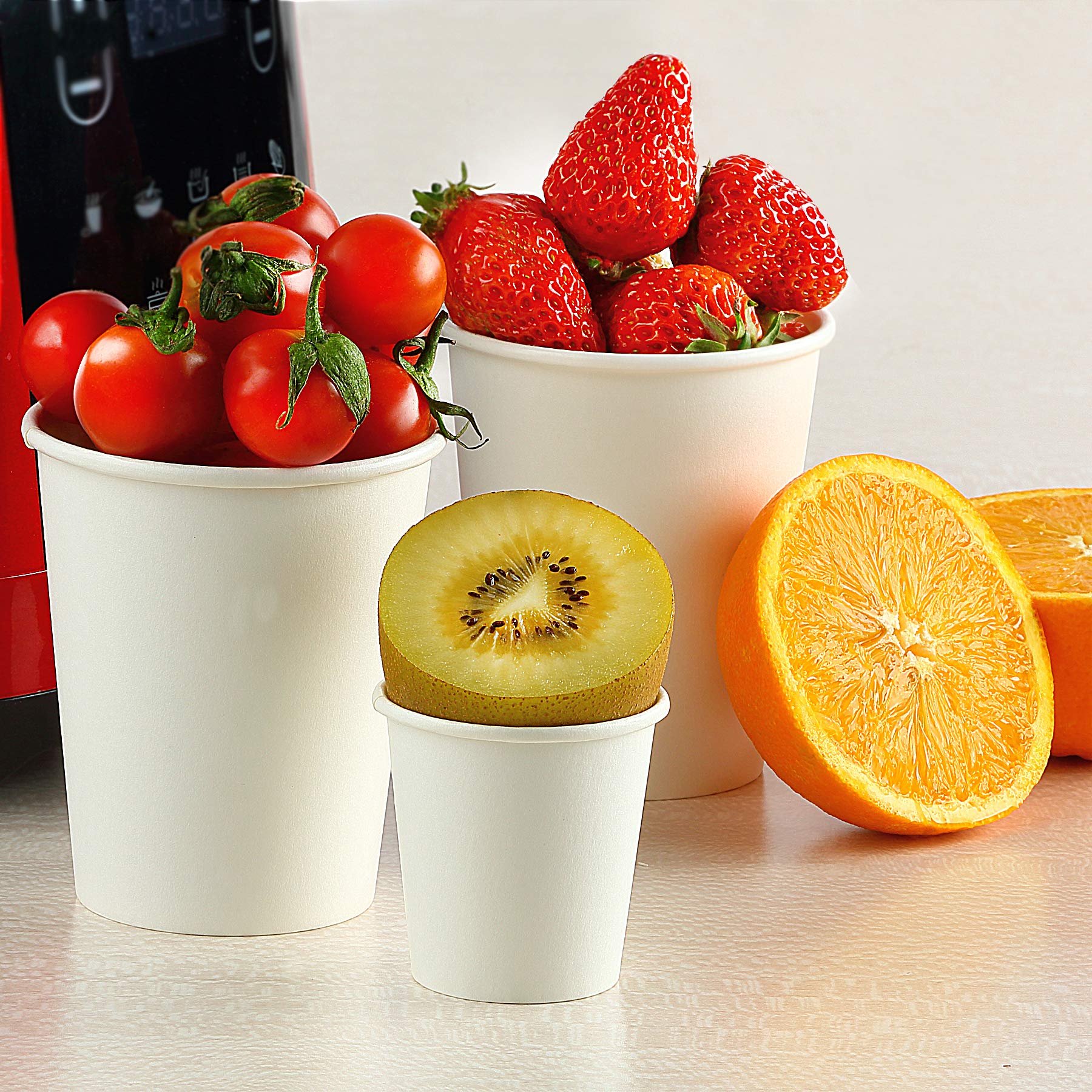 Tashibox Thick Espresso Cups Travel To Go, 200 Count (Pack Of 1), White