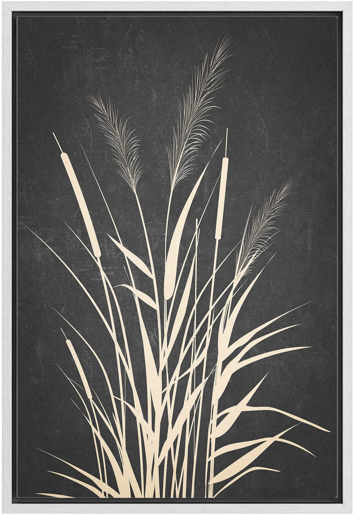Wall26 Framed Canvas Print Wall Art Duotone Country Farm Wheat Field Plants Nature Wilderness Digital Art Modern Art Rustic Rela