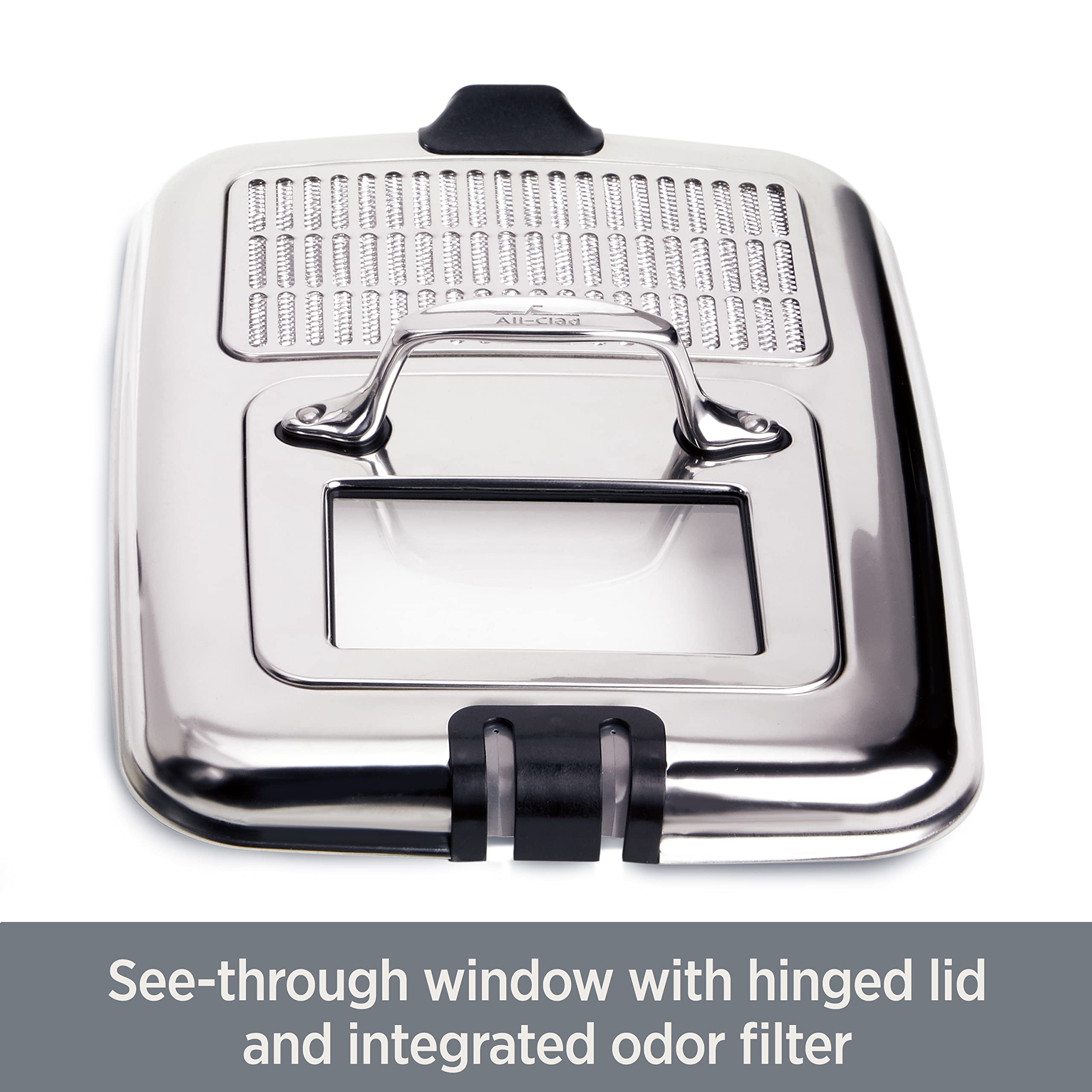 All-Clad Electrics Stainless Steel Deep Fryer With Basket 3.5 Liter Oil Capacity, 2.6 Pound Food Capacity 1700 Watts Dishwasher