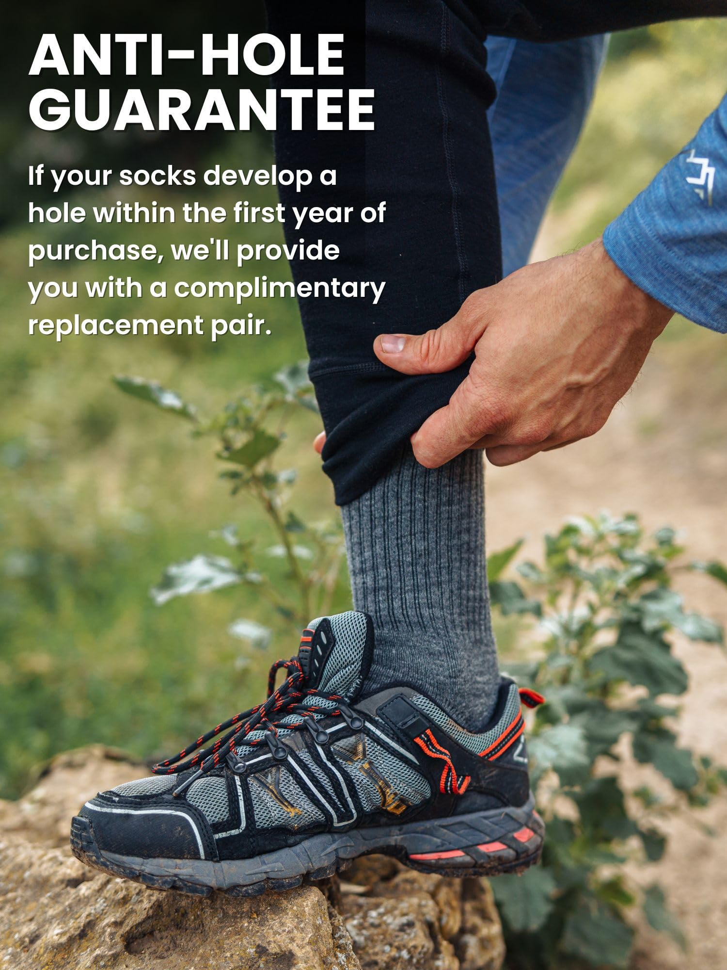 Merinotech Merino Wool Socks For Women And Men - 85 Merino Wool Hiking Socks Crew Style (Mint Icecream Pack Of 2, 4-8)