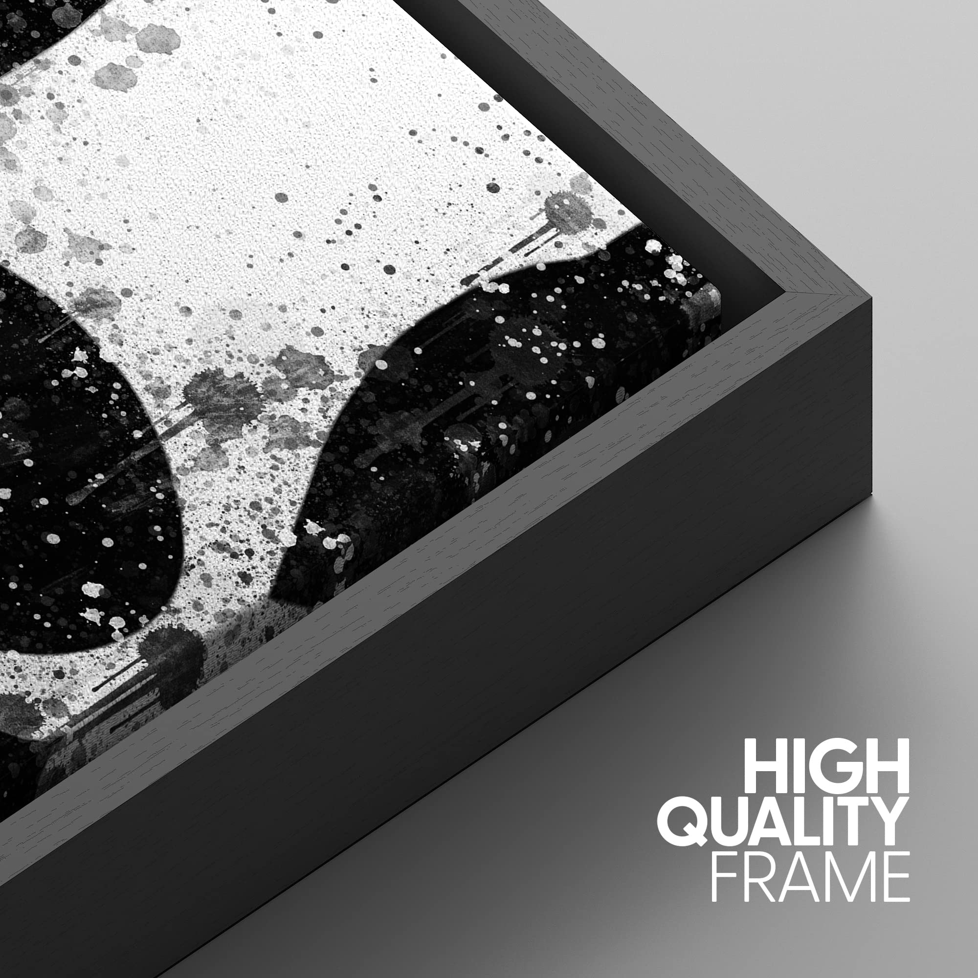 Idea4Wall Framed Wall Art Print Set Faded Black & White Swirling Line Art Pattern Abstract Shapes Illustrations Modern Art Mid-C