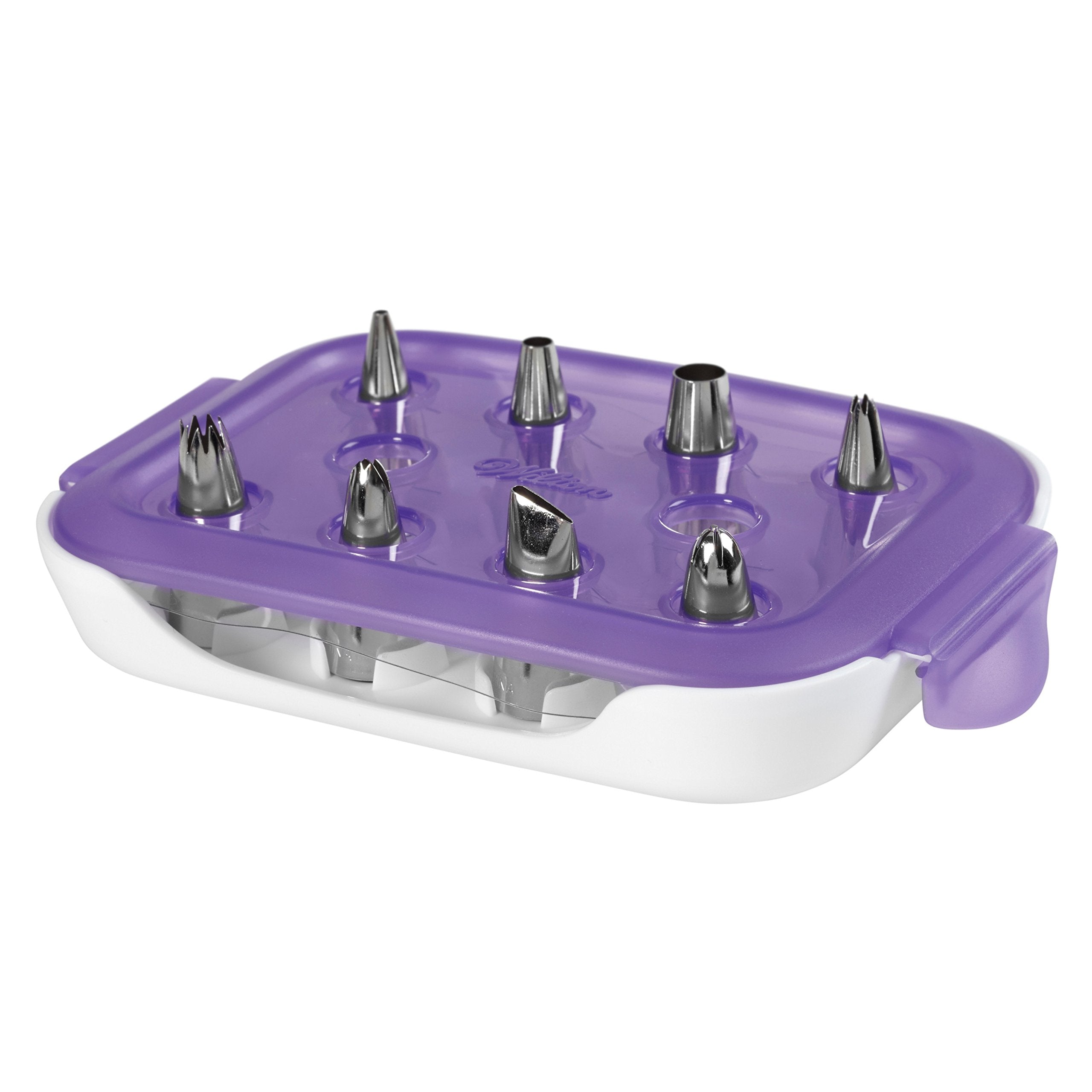 Wilton Piping Tip Set For Cake & Cupcake Decorating, 9-Piece With Carrying Case