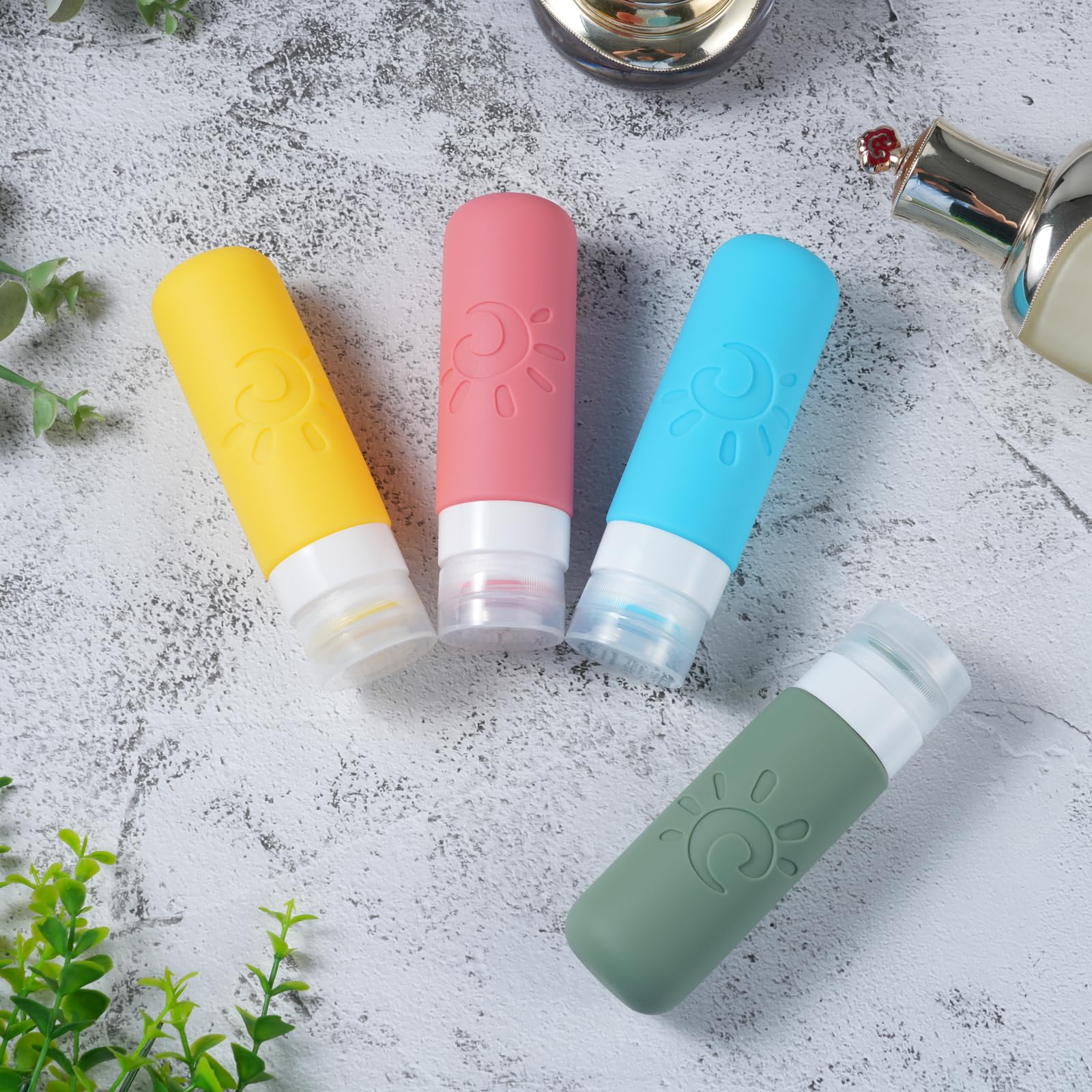 Zafit Travel Bottles For Toiletries, Tsa Approved Travel Containers 3Oz Leak Proof Travel Tubs Refillable Liquid Travel Accessor