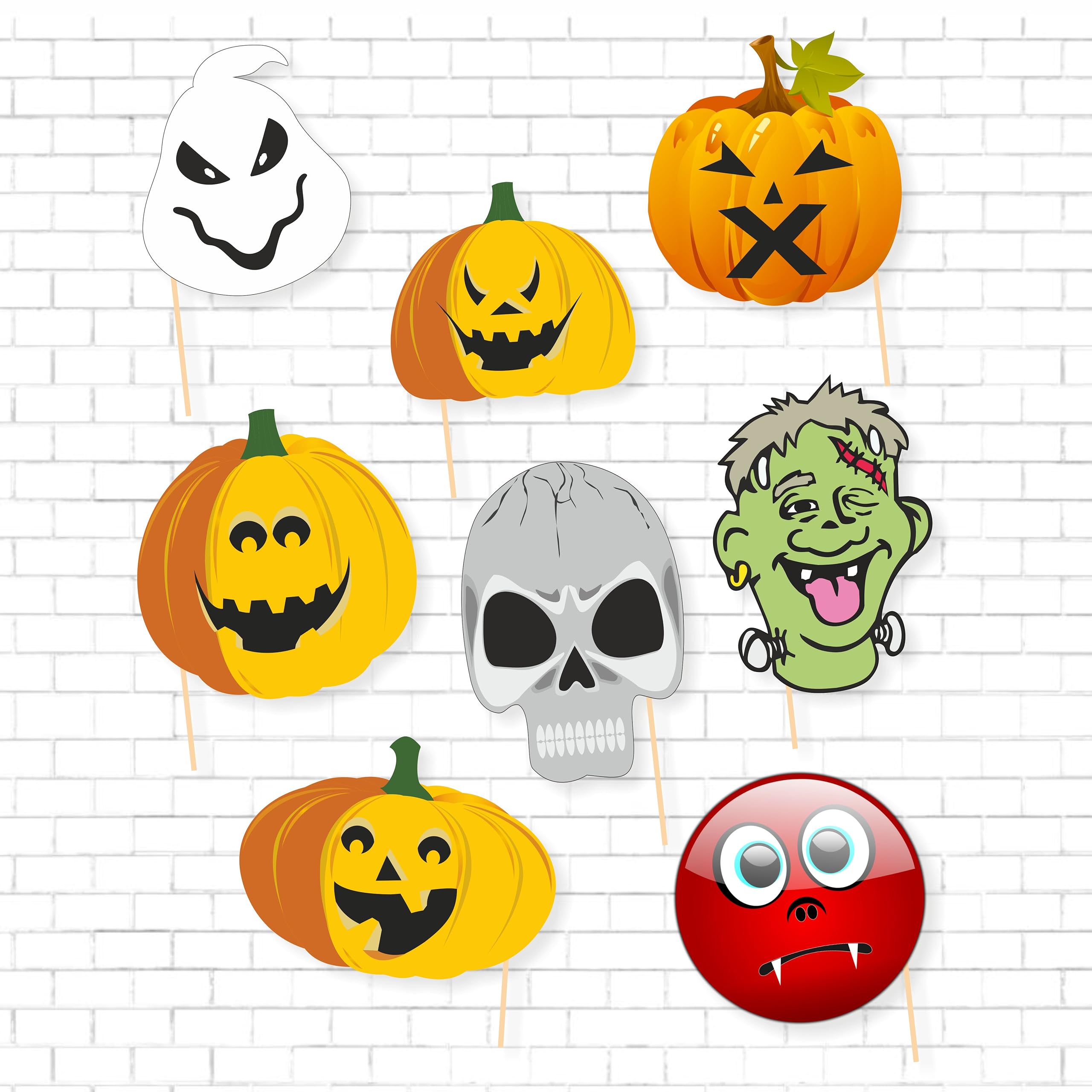 Untumble Halloween Decoration Photo Booth Props | Halloween Decoration Items Scary | Perfect for Halloween Theme Party | Hallowe