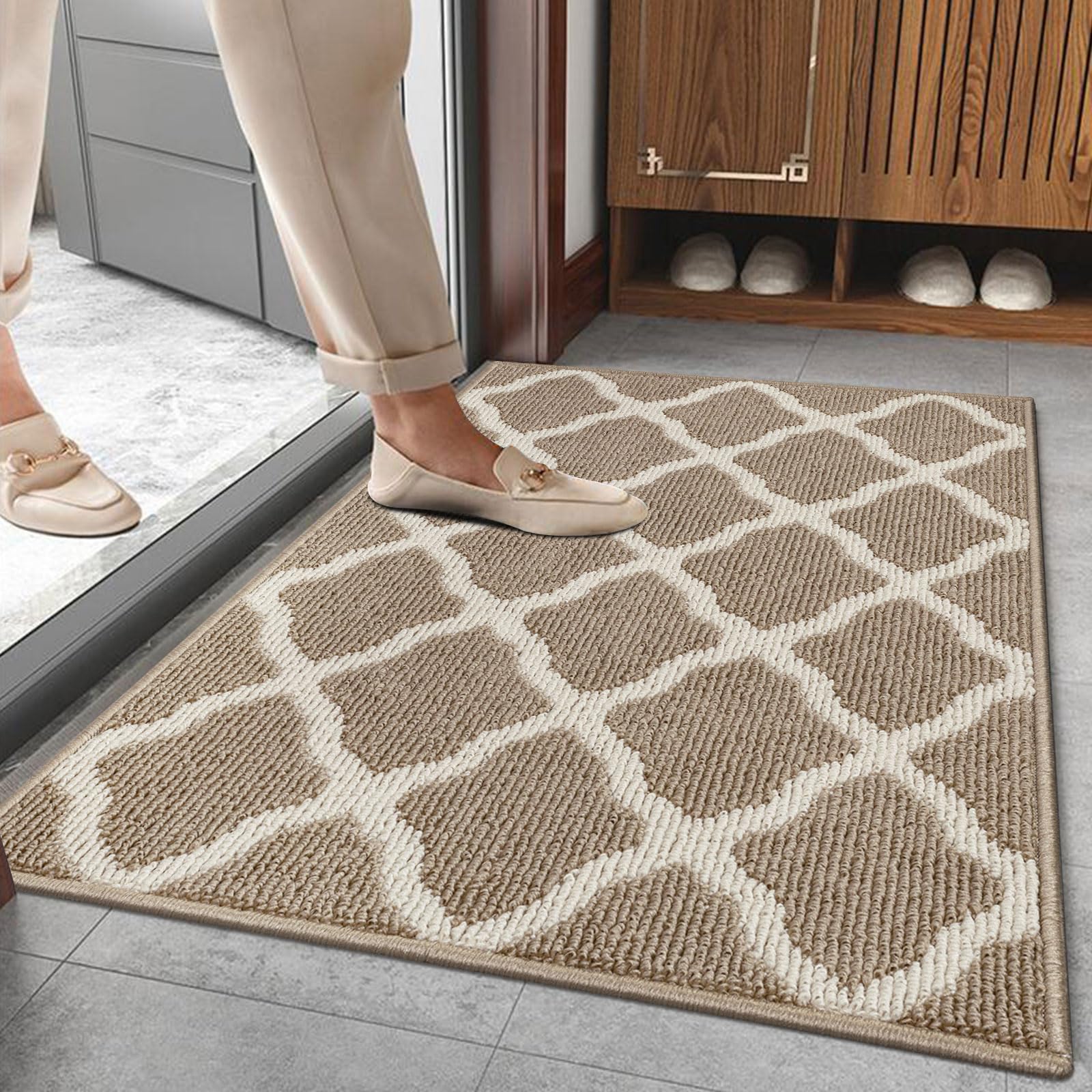 SHACOS Door Mats 24x36 Indoor Washable Doormats Non Slip Rubber Backing Entryway Rug Entrance Entry Rug Floor Mat for Home Kitch