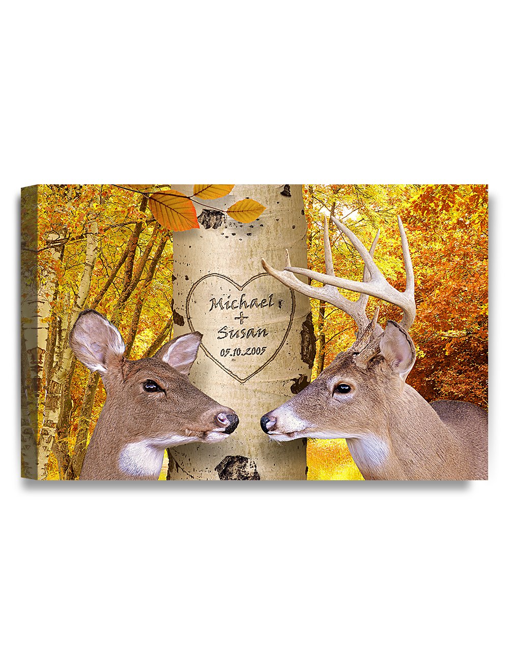 Ipic - Oh My Dear, Personalized Artwork With Names And Date On, Customized Gift For Anniversary,Wedding,Birthday And Holidays. T