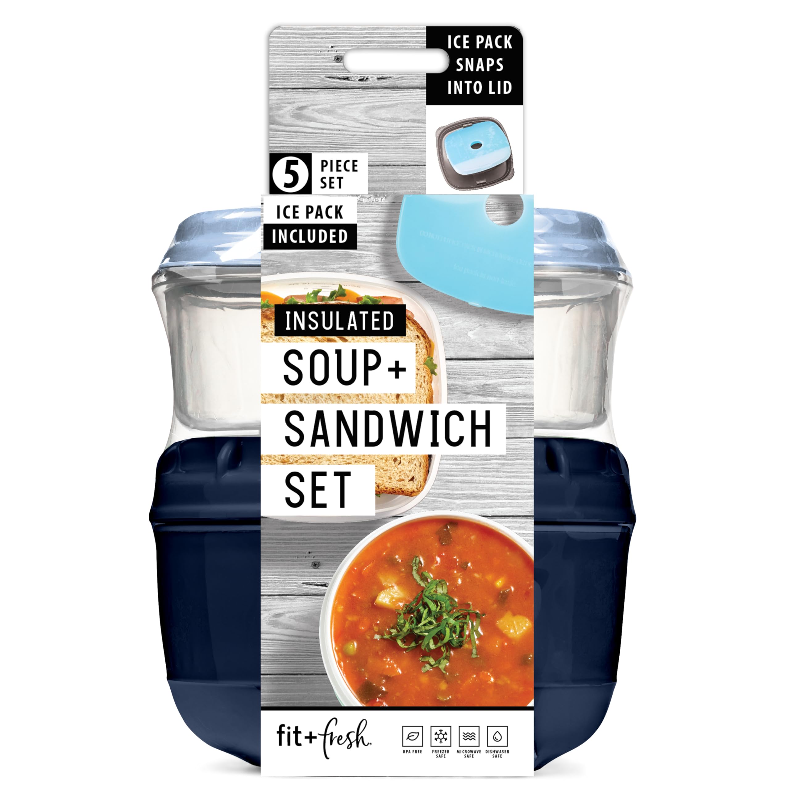 Fit & Fresh Healthy Living Soup And Sandwich Set, Green
