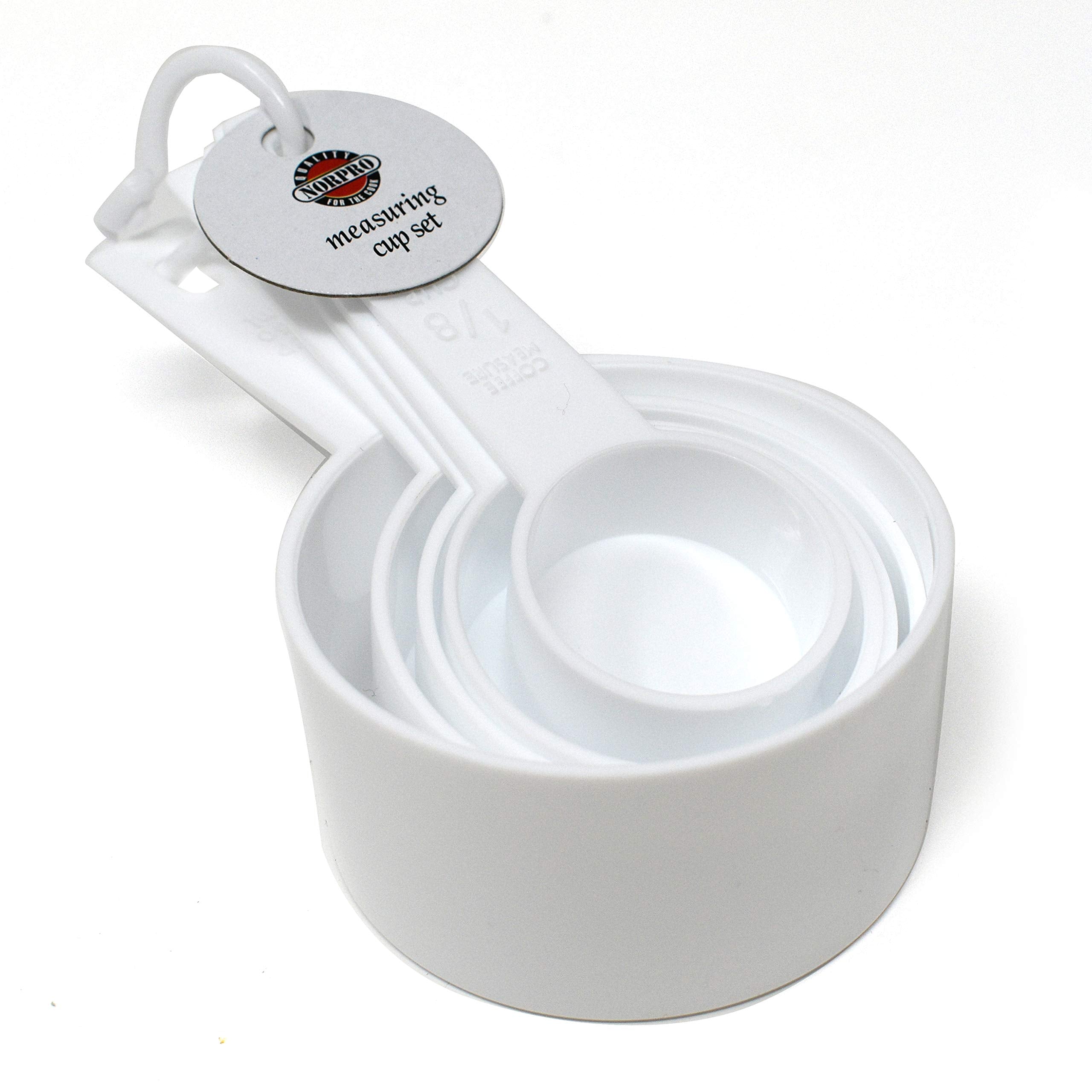 Norpro Measuring Cups, Set Of 5, White
