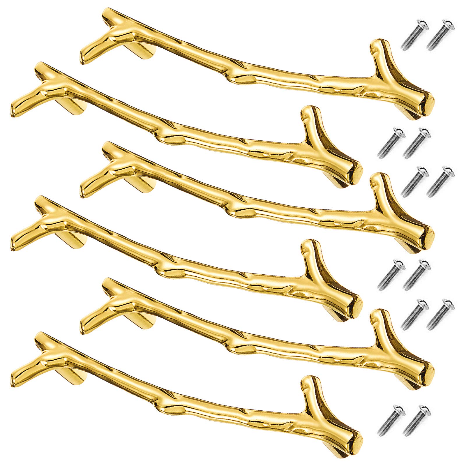 6 Pieces Tray Handles For Tray Molds Resin Tray Molds Handles Branches Shaped Stainless Steel Handles With Screw Sets For Silico