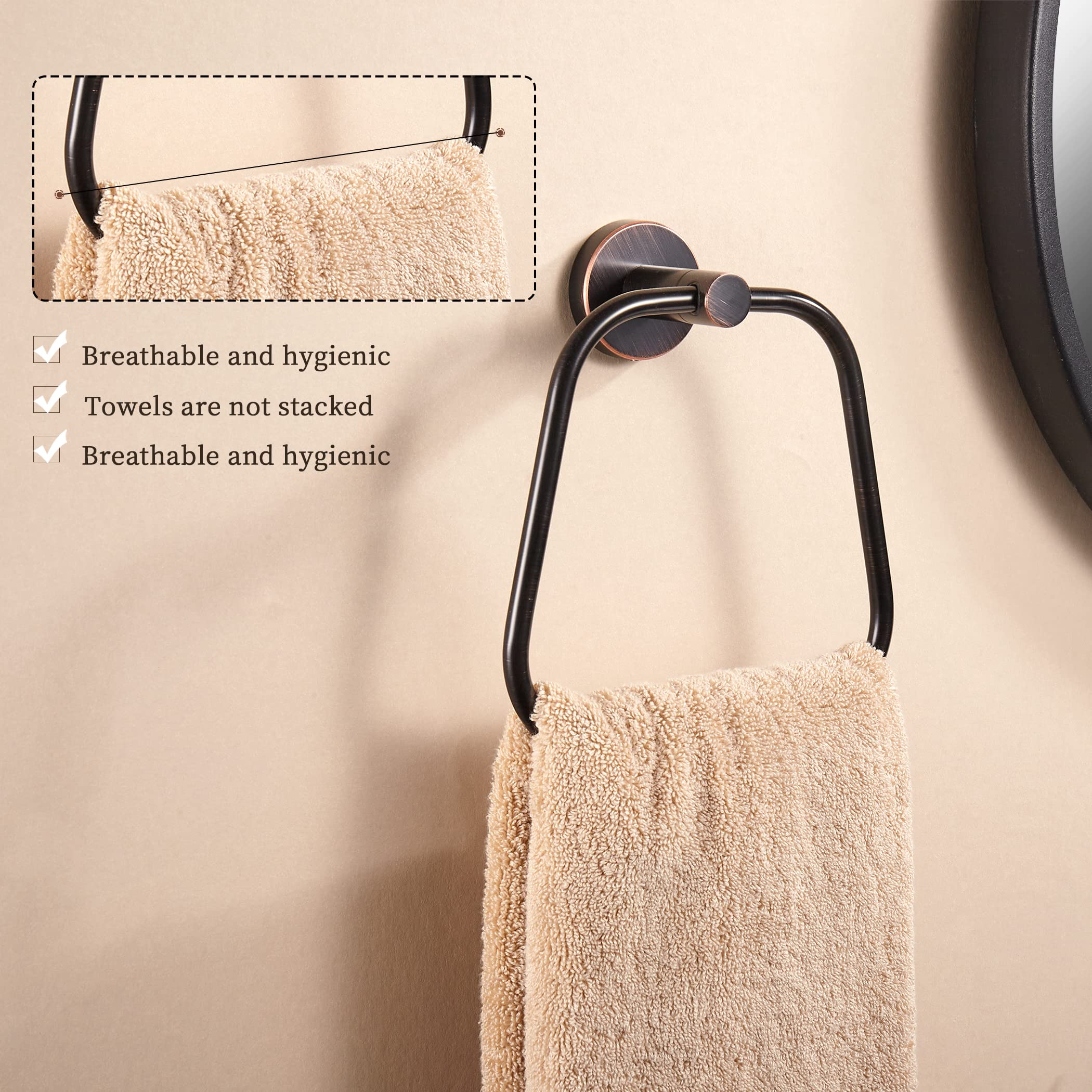 Bronze Toilet Paper Holder Hand Towel Holder, Bath Towel Ring Toilet Paper Roll Holder Oil Rubbed Set, Rustic Toilet Tissue Hold