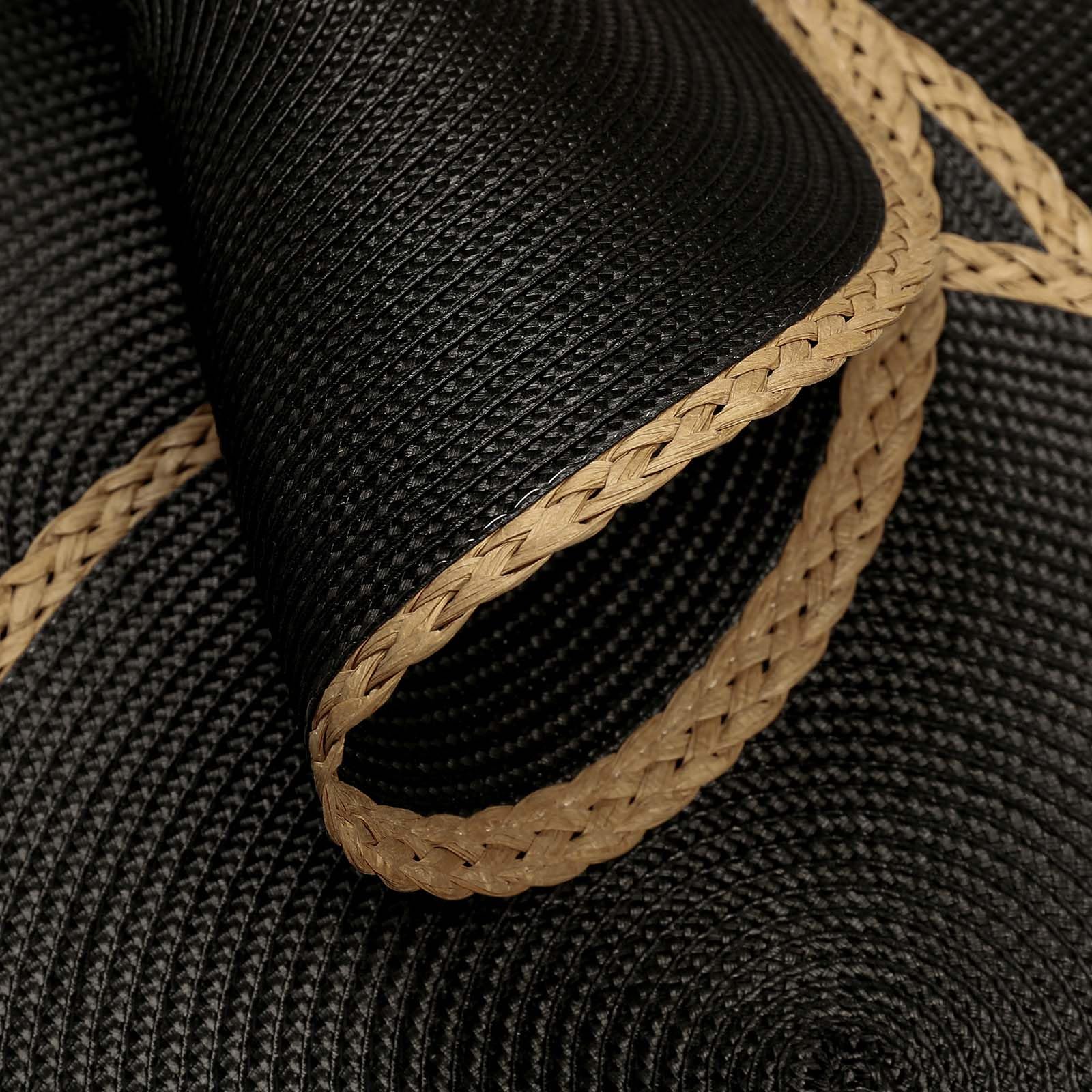 Noctiflorous Round Braided Placemats Set Of 4 Table Mats 15 Inches Washable Heat Resistant For Dining Table Non-Slip Indoor Outd