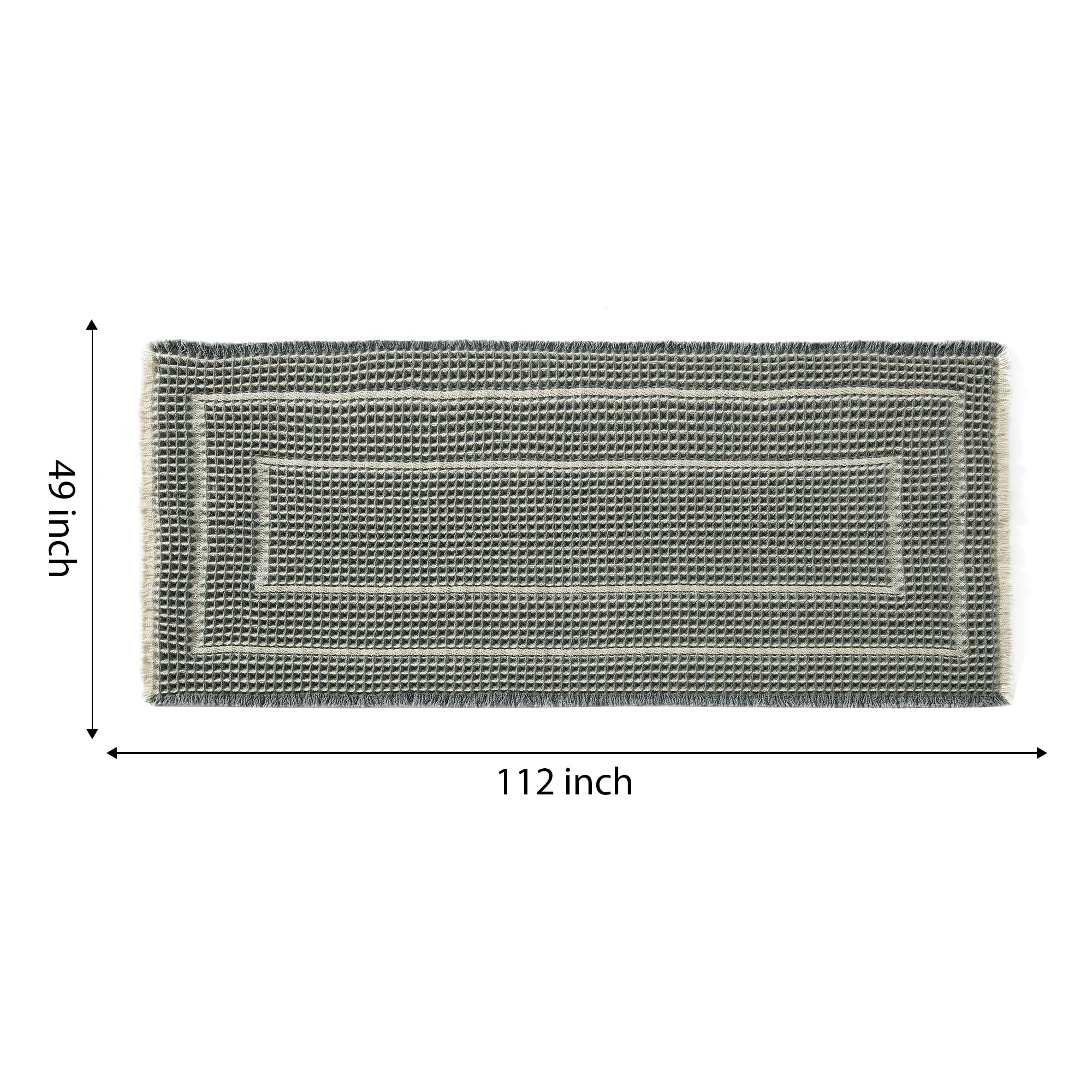 Bululom Woven Bath Mat,Upgraded Waffle Self Drying Bathroom Mat,Super Absorbent Non Slip Bathroom Drying Mat,Bathroom Rugs Non S