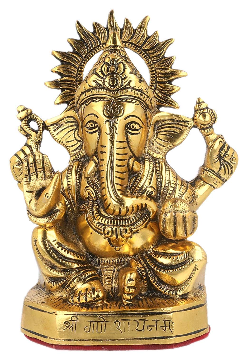 Neo Classic Ganesh Ji Idol Gold Plated I Trishul Ganesh I Home & Decor Product I Decorative Showpiece House Warming Gift Ganesha