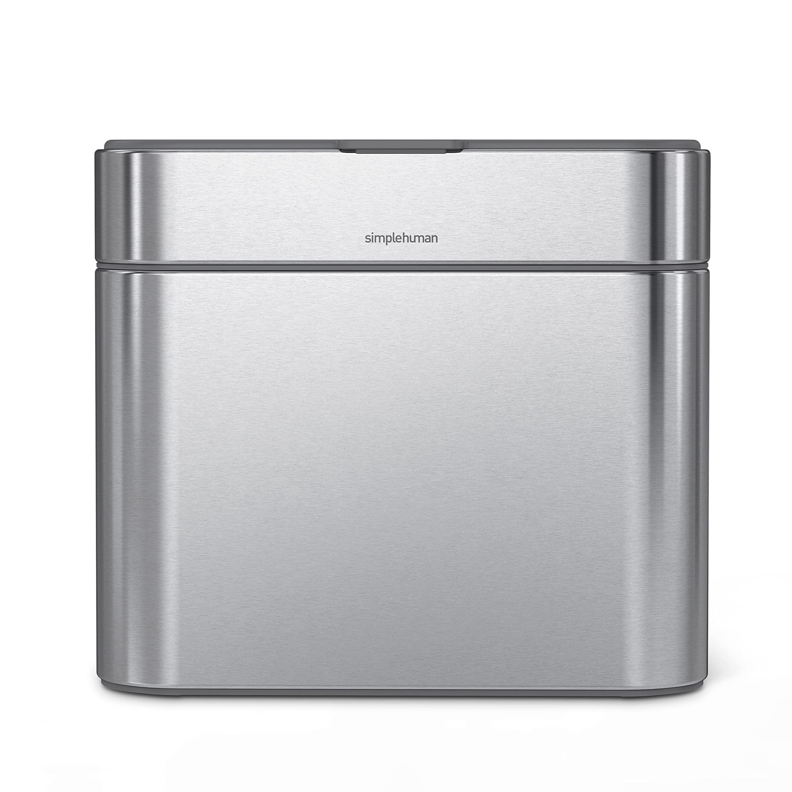 Simplehuman Compost Caddy, Detachable And Countertop Bin, 4 Liter / 1.06 Gallon, Brushed Stainless Steel