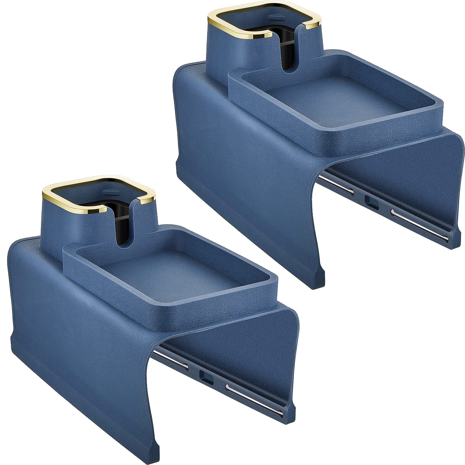 Tessco 2 Pack Couch Cup Holder Anti Slip Recliner Table Tray Silicone Sofa Armrest Tray Weighted Couch Arm Table Anti Spill Couc