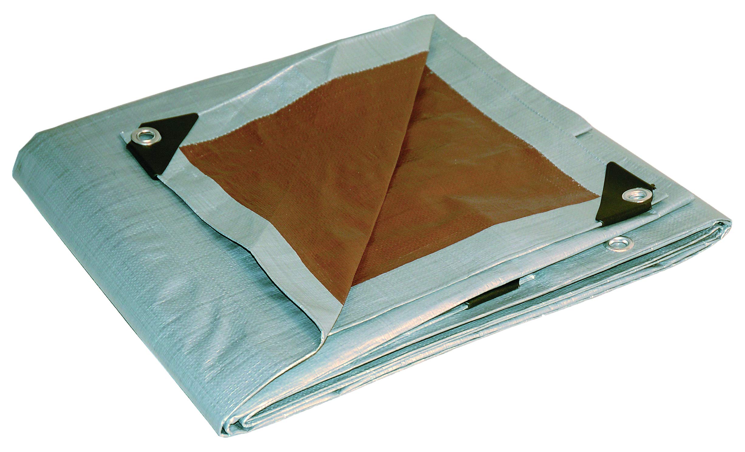 Dry Top 21010 Heavy Duty Tarp, 10X10 Feet, Silverbrown