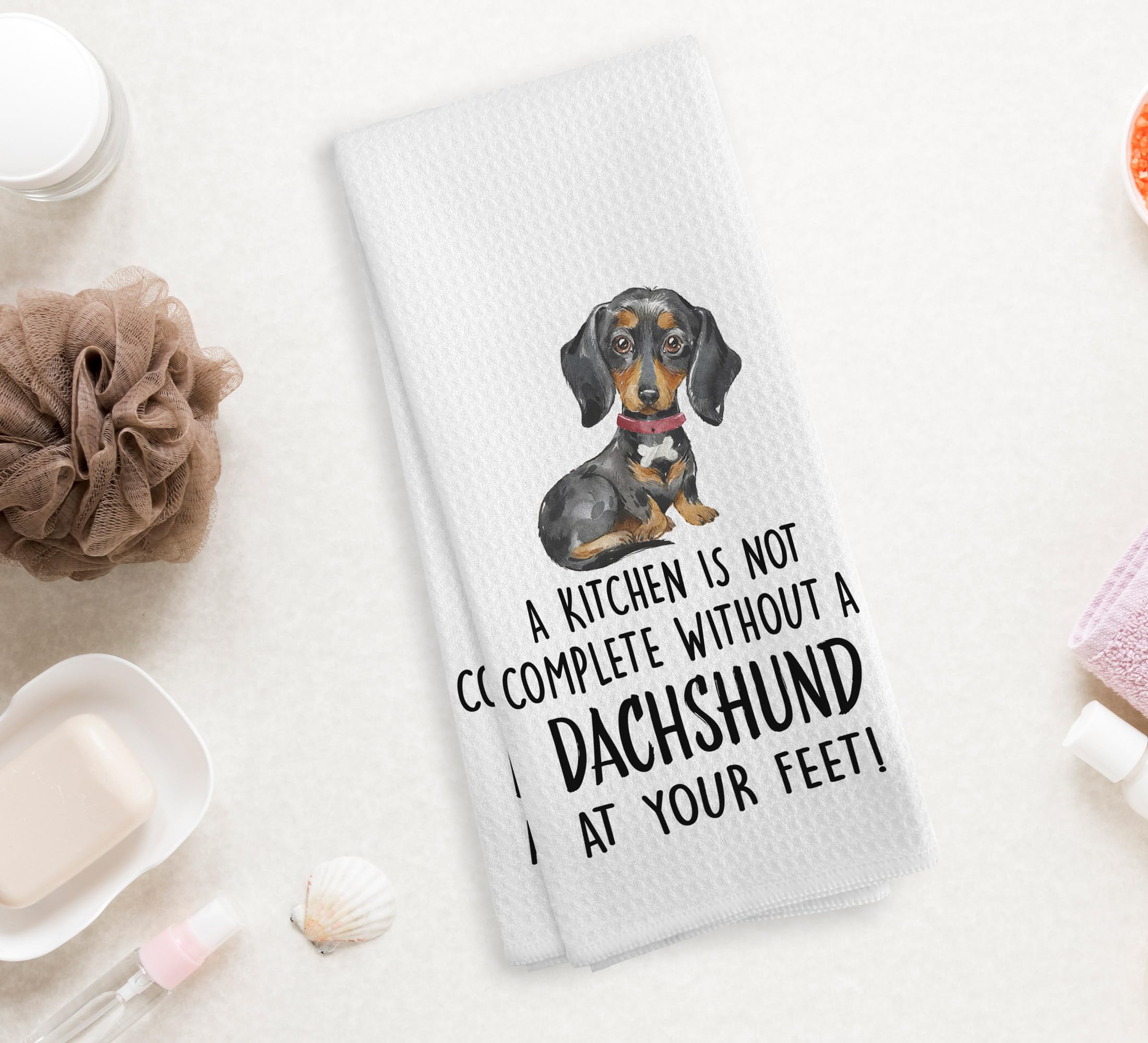 NOQL Dachshund Kitchen Towels and Dishcloths, Dachshund Gifts for Women, Dachshund Decor, Wiener Dog Gifts for Women, Dog Gifts