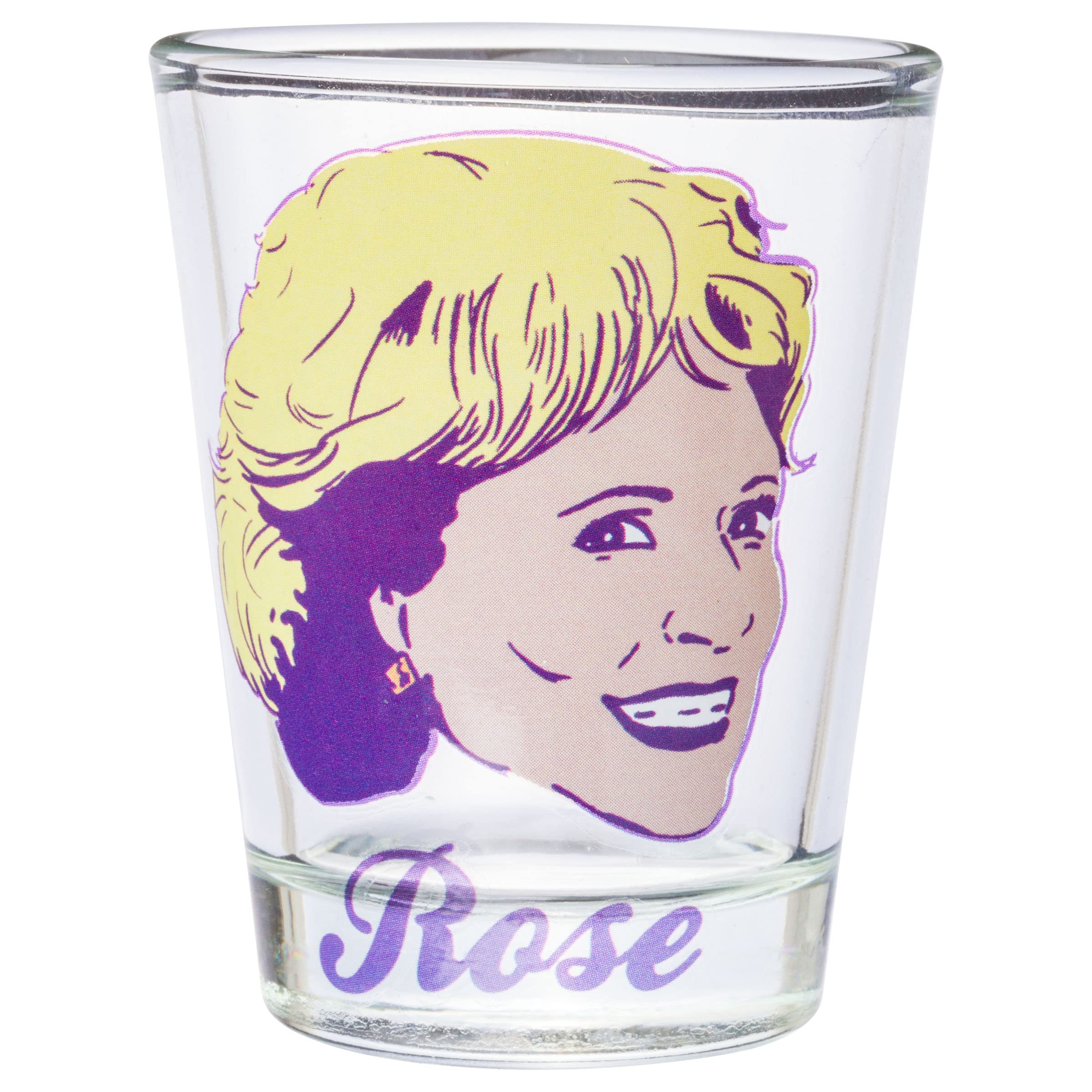 Silver Buffalo Golden Girls Four Characters 4Pc Mini Glass Set, 1.5 Ounces