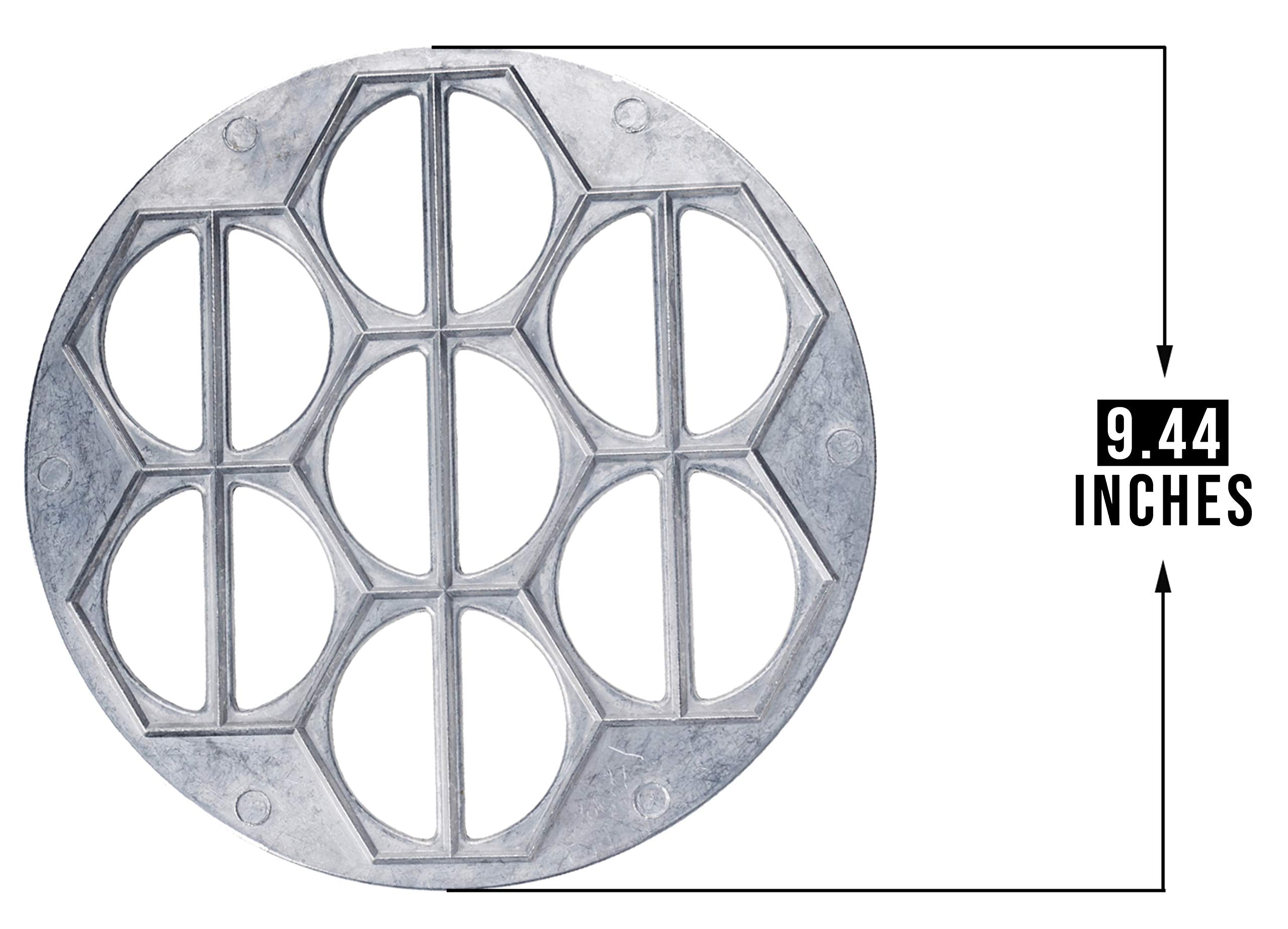 Kitchen Mold For Pelmeni And Vareniki - Pack Of 3 - Ravioli And Dumplings Steel Maker Form - Chebureki And Russian Ravioli Maker