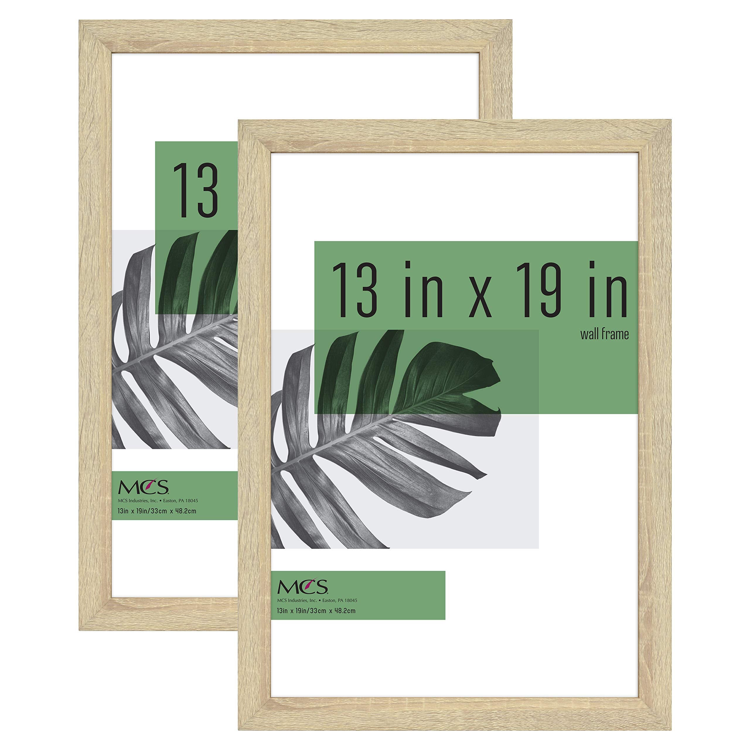 MCS Studio Gallery 13x19 Picture Frame Natural Woodgrain, Rectangle Photo Frame for Photos, Posters & Art Prints (1-Pack)