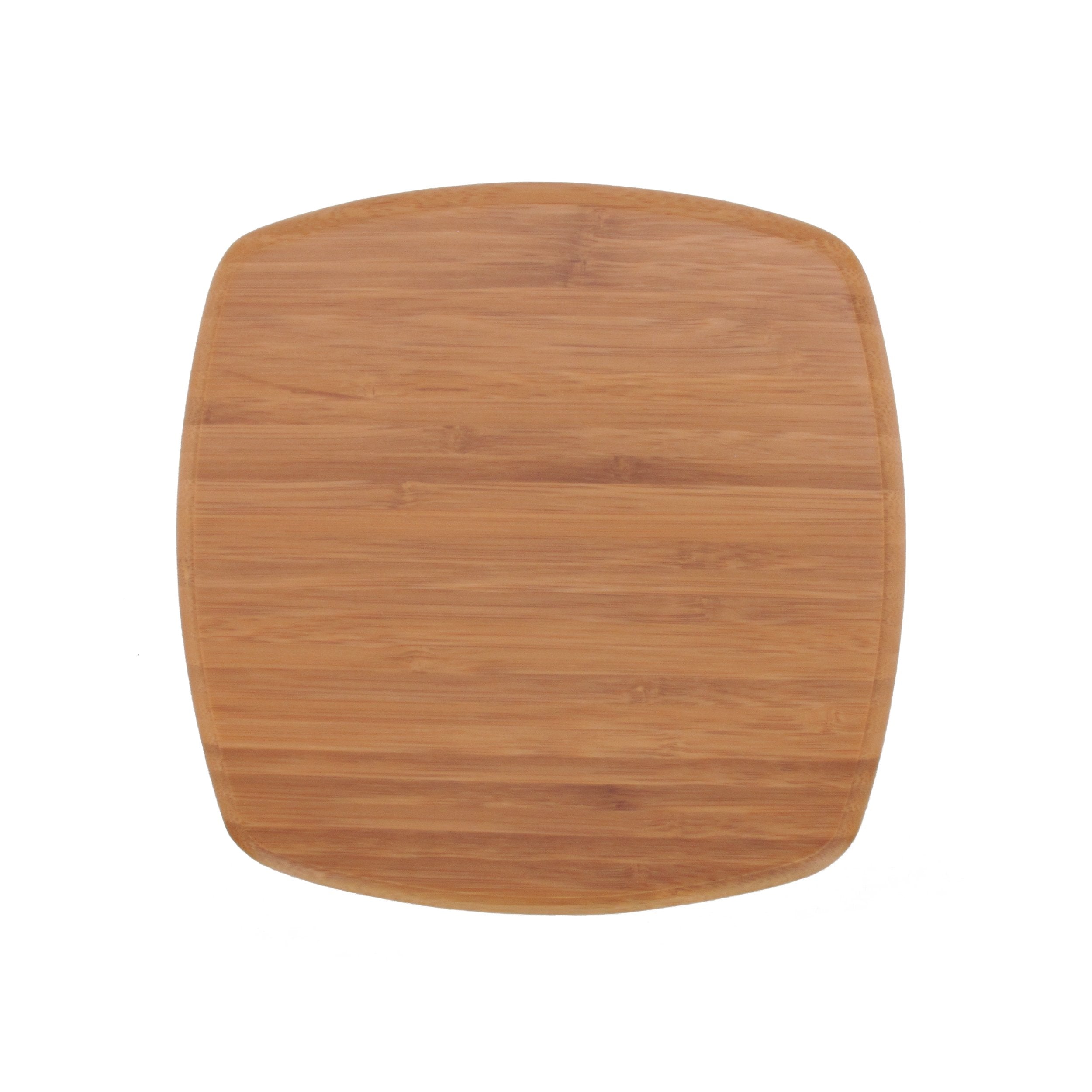 Bamboomn 8'' X 8'' Natural Bamboo Decorative Display Table Top Tea Serving Tray Plate Holder For Coffee Dining Table, Countertop