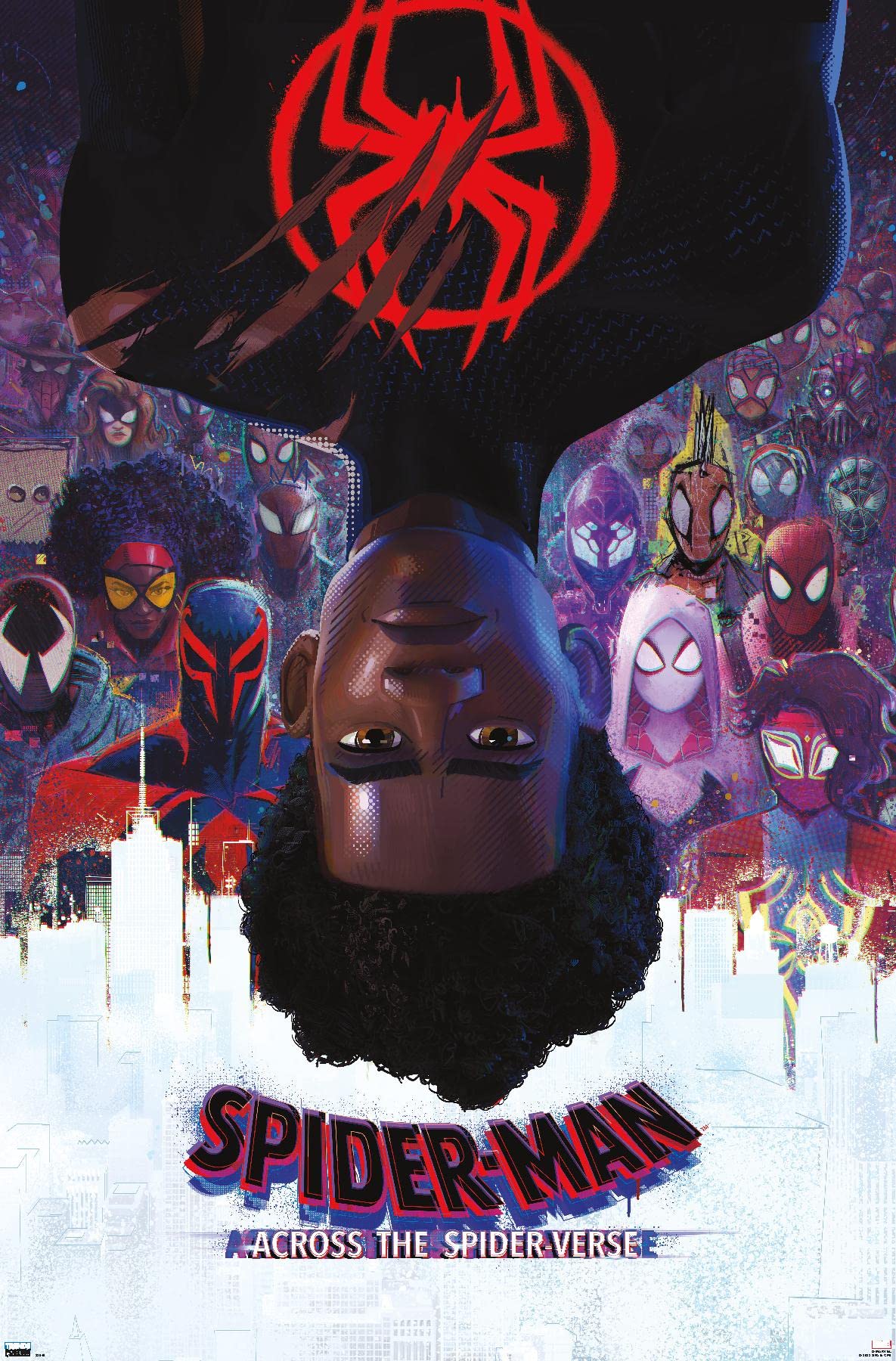 Trends International Marvel Spider-Man: Across The Spider-Verse - Official One Sheet Wall Poster, 22.38'' X 34'', Unframed Versi