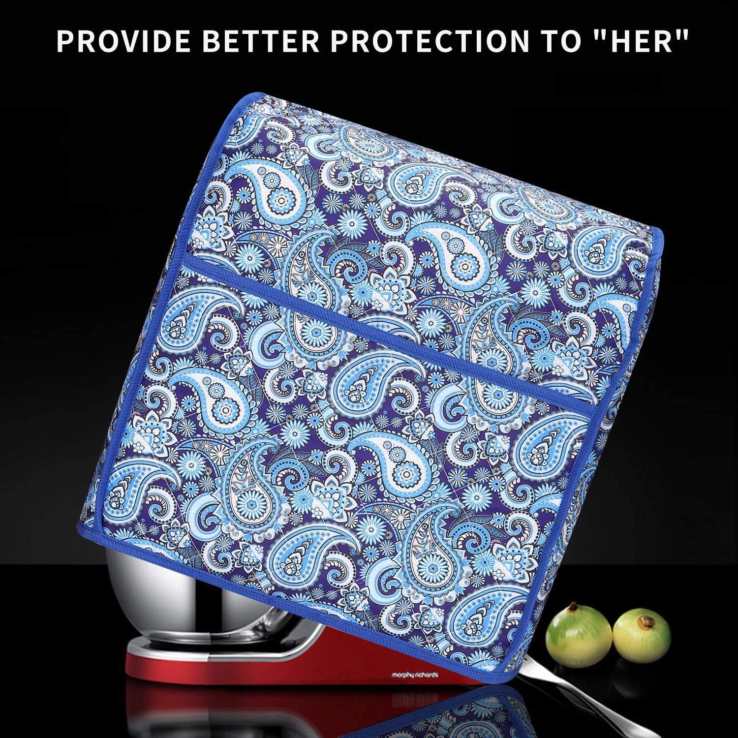 Kitchen Aid Mixer Cover Kitchen Mixer Cover Compatible with 6-8 Quarts Kitchenaid/Hamilton Stand Mixer Stand Mixer Covers Dust Cover For Kitchen Aid Mixer.Kitchen Aid Mixer Assecories.Paisley