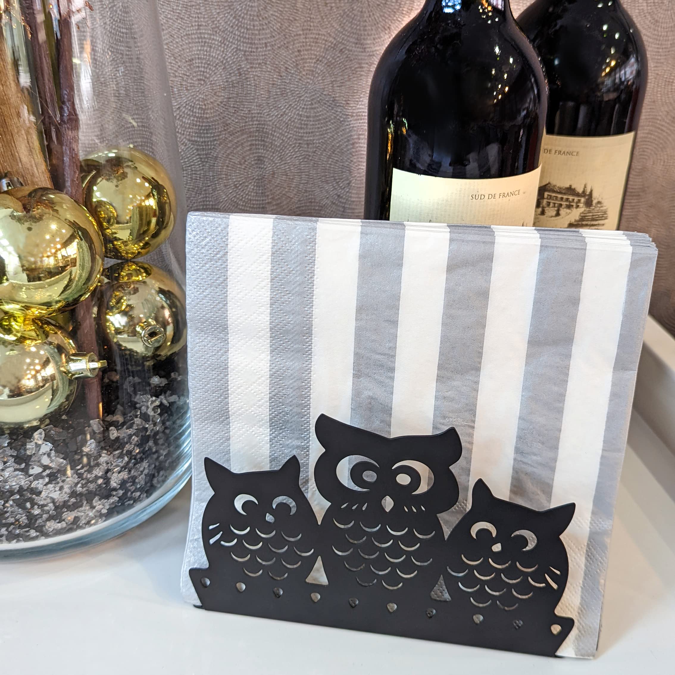 Mango Steam Napkin Holder (Owl  Black)
