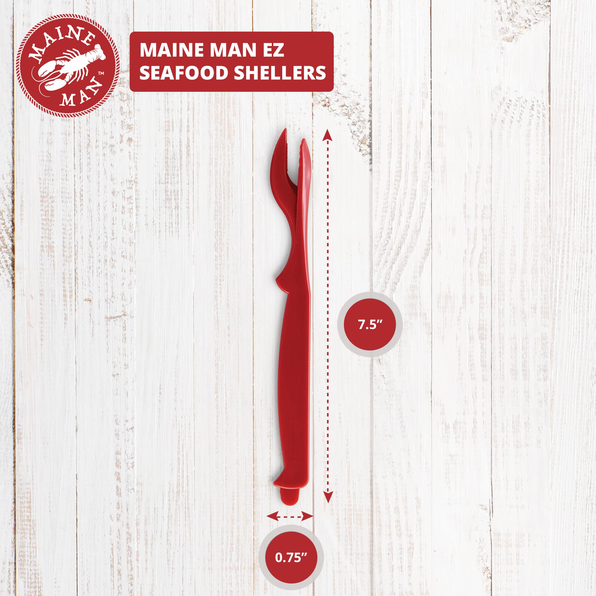 Maine Man Ez Seafood Shellers, Set Of 4