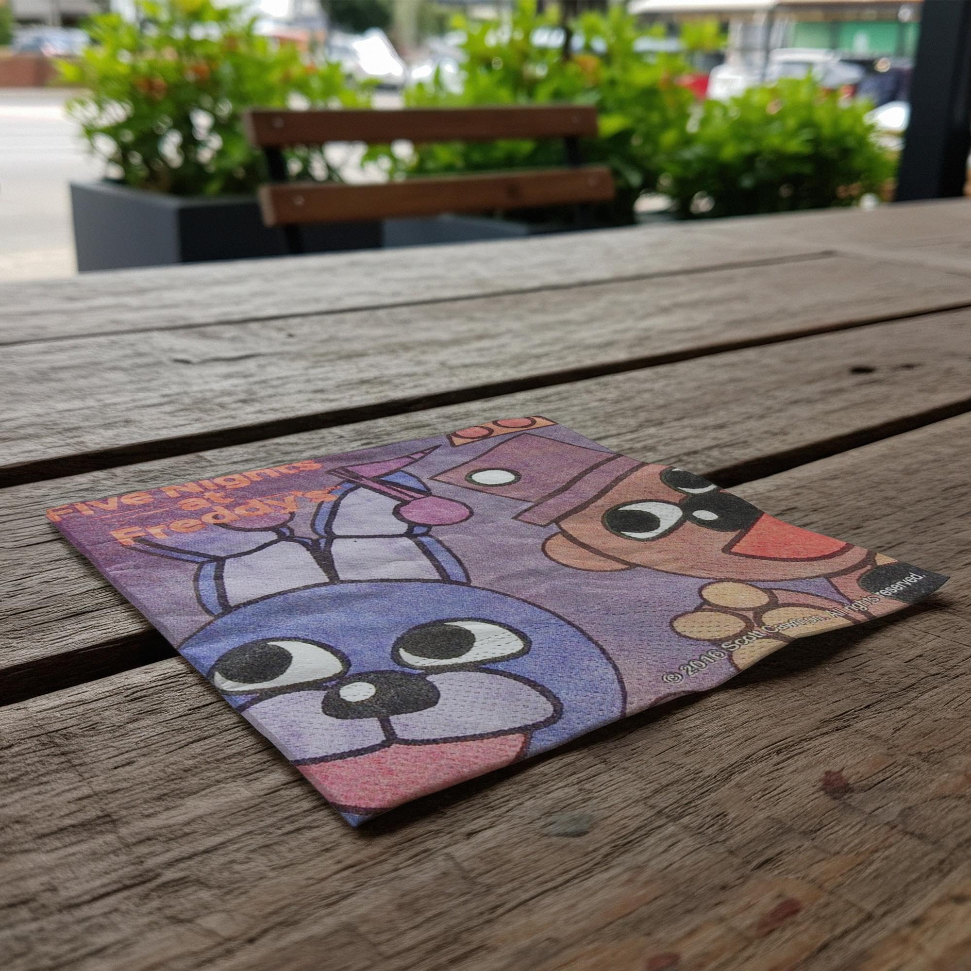 Five Nights At Freddy'S 16 Count 10'' Square Beverage Napkins