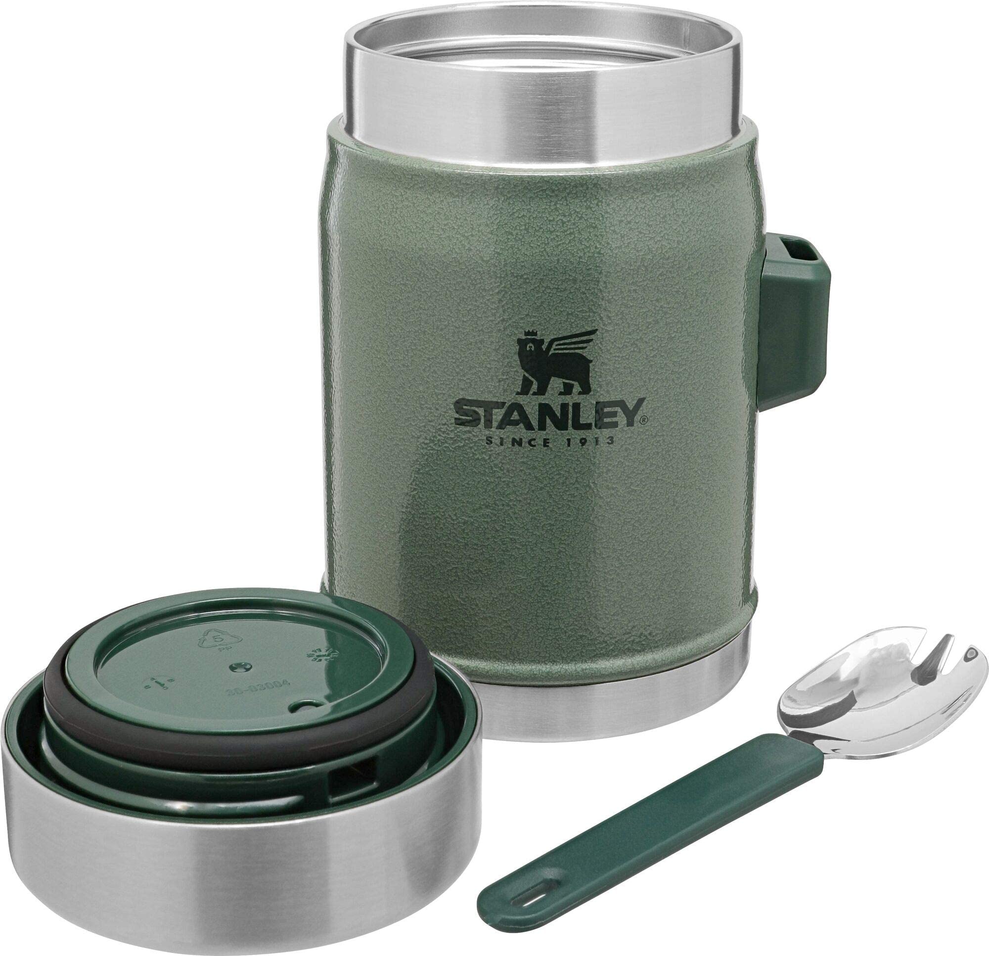 Stanley Classic Legendary Food Jar 0.4L With Spork - Keeps Cold Or Hot For 7 Hours - Bpa-Free Stainless Steel Soup Flask - Leakp