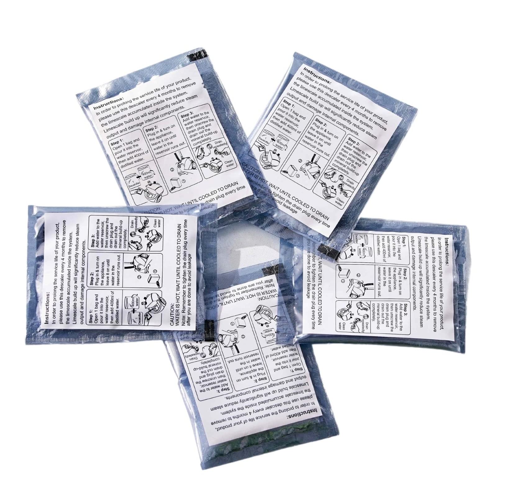 Garment Steamer Descaling Solution Decalcifier Packets For Mineral Deposits And Build-Up Removal, Maintenance For Clothes Steame