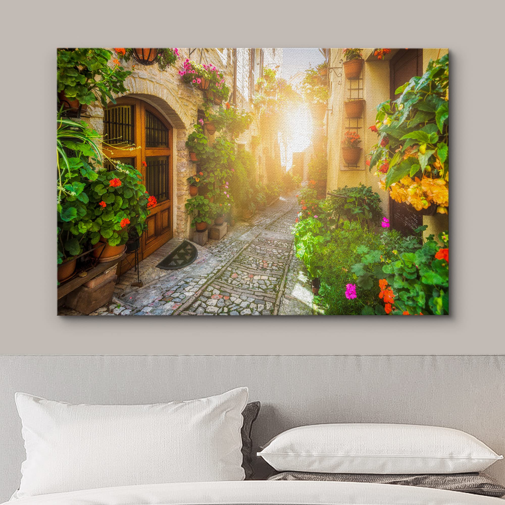 Wall26 Canvas Print Wall Art Floral Botanical Garden Italian Cityscape Nature Wilderness Photography Realism Rustic Scenic Lands